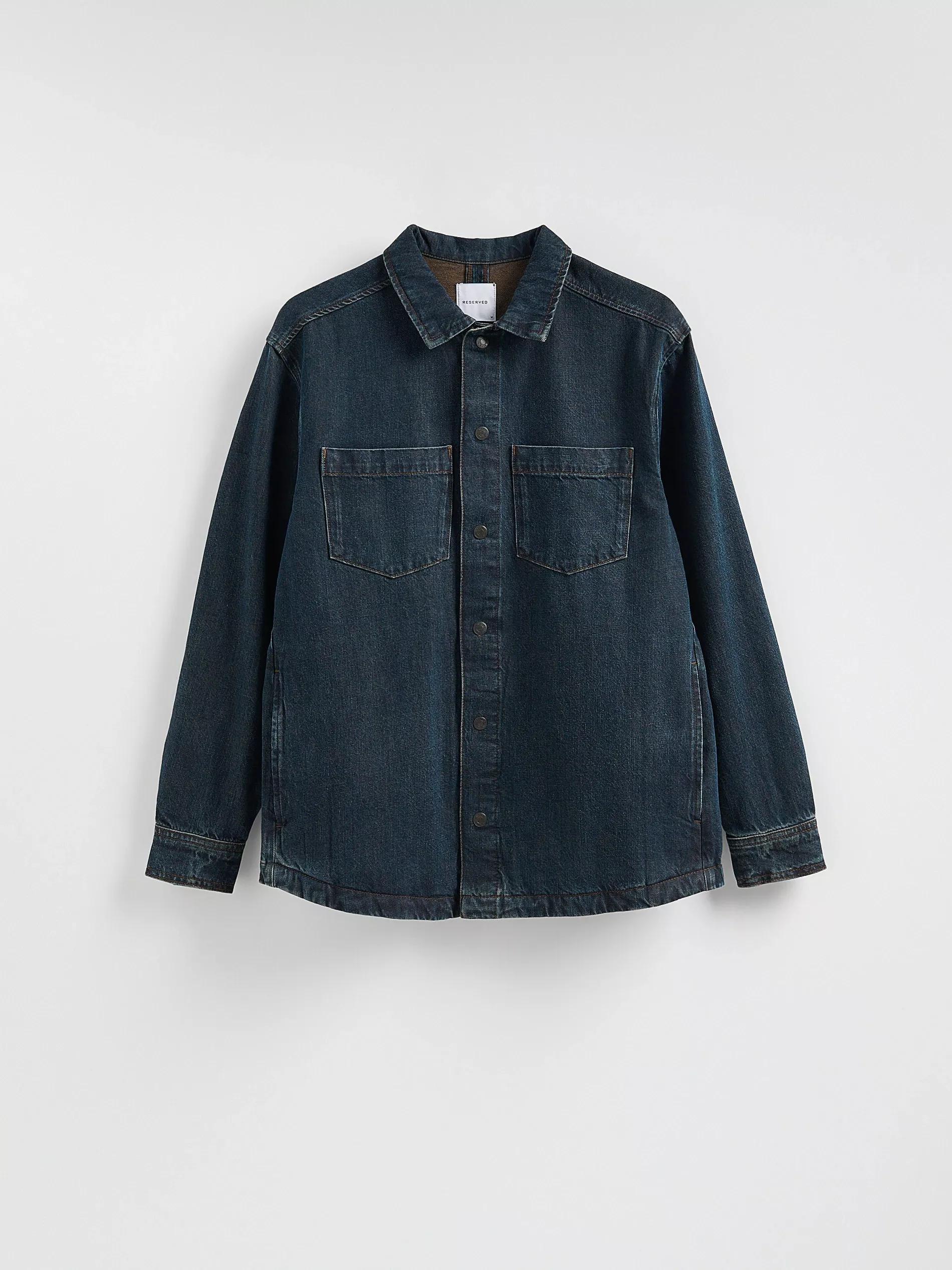 Blue Comfort Fit Denim Shirt, Blue, large image number 4