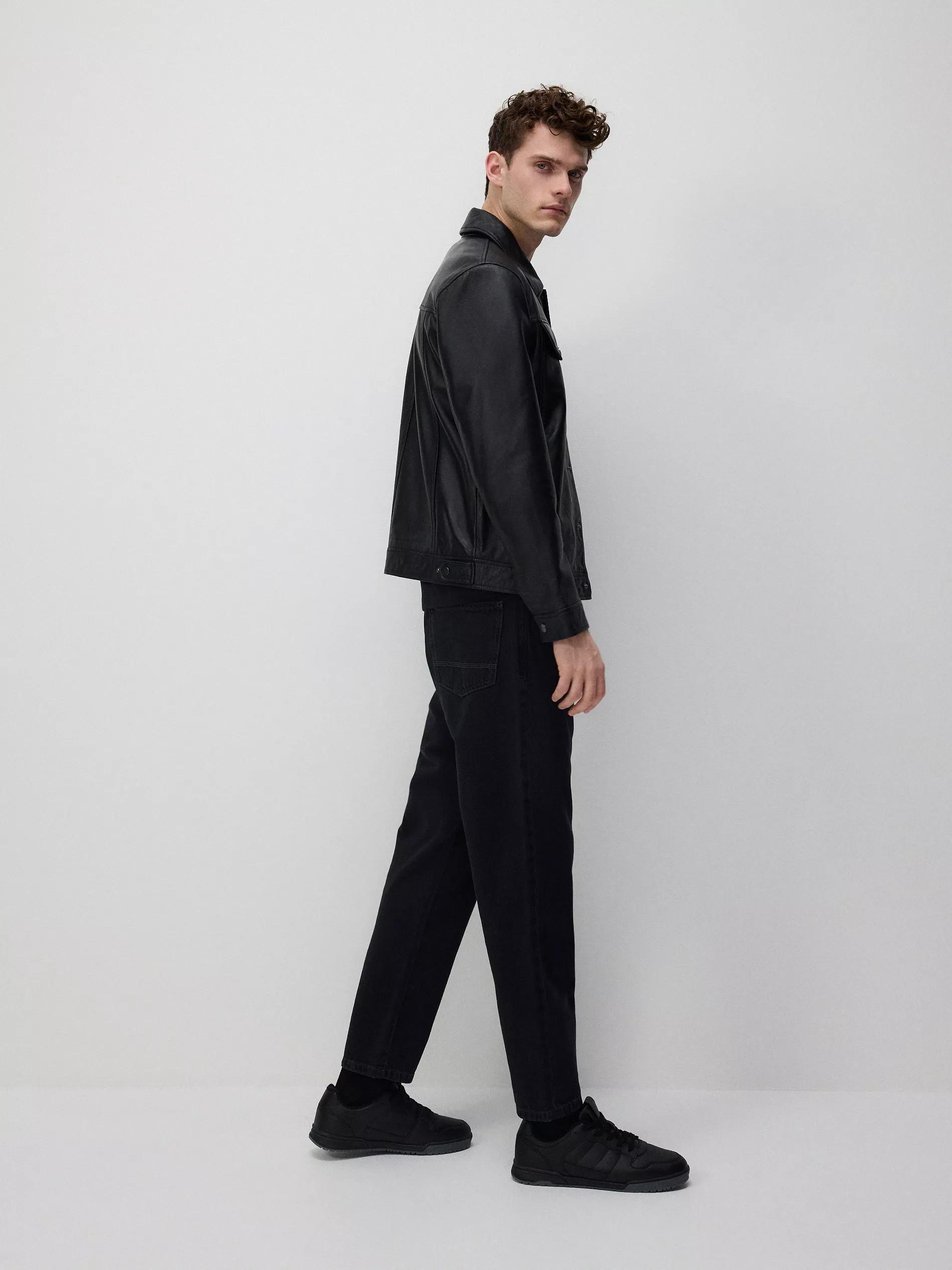 Black Carrot Fit Jeans, Black, large image number 2