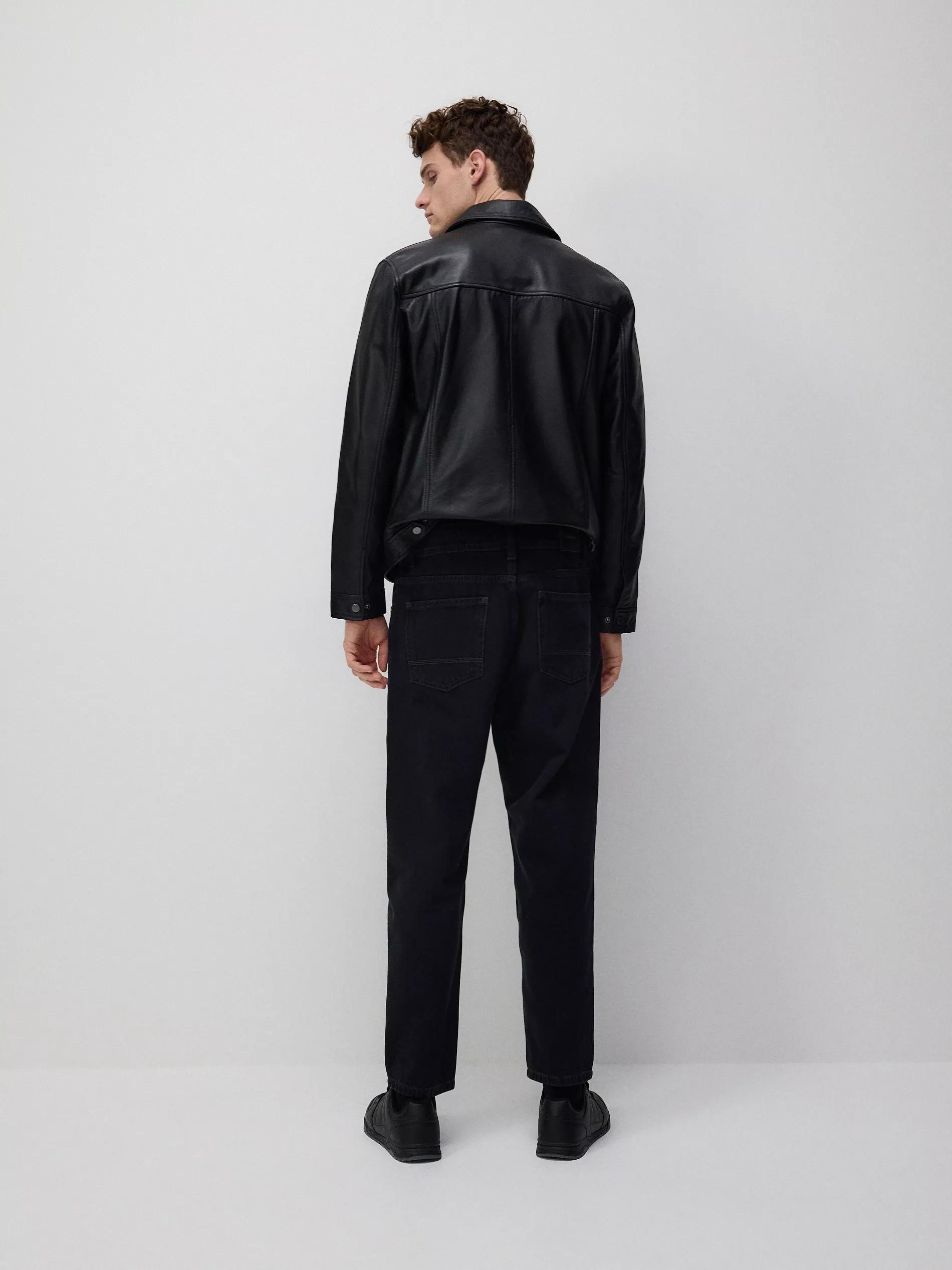 Black Carrot Fit Jeans, Black, large image number 3