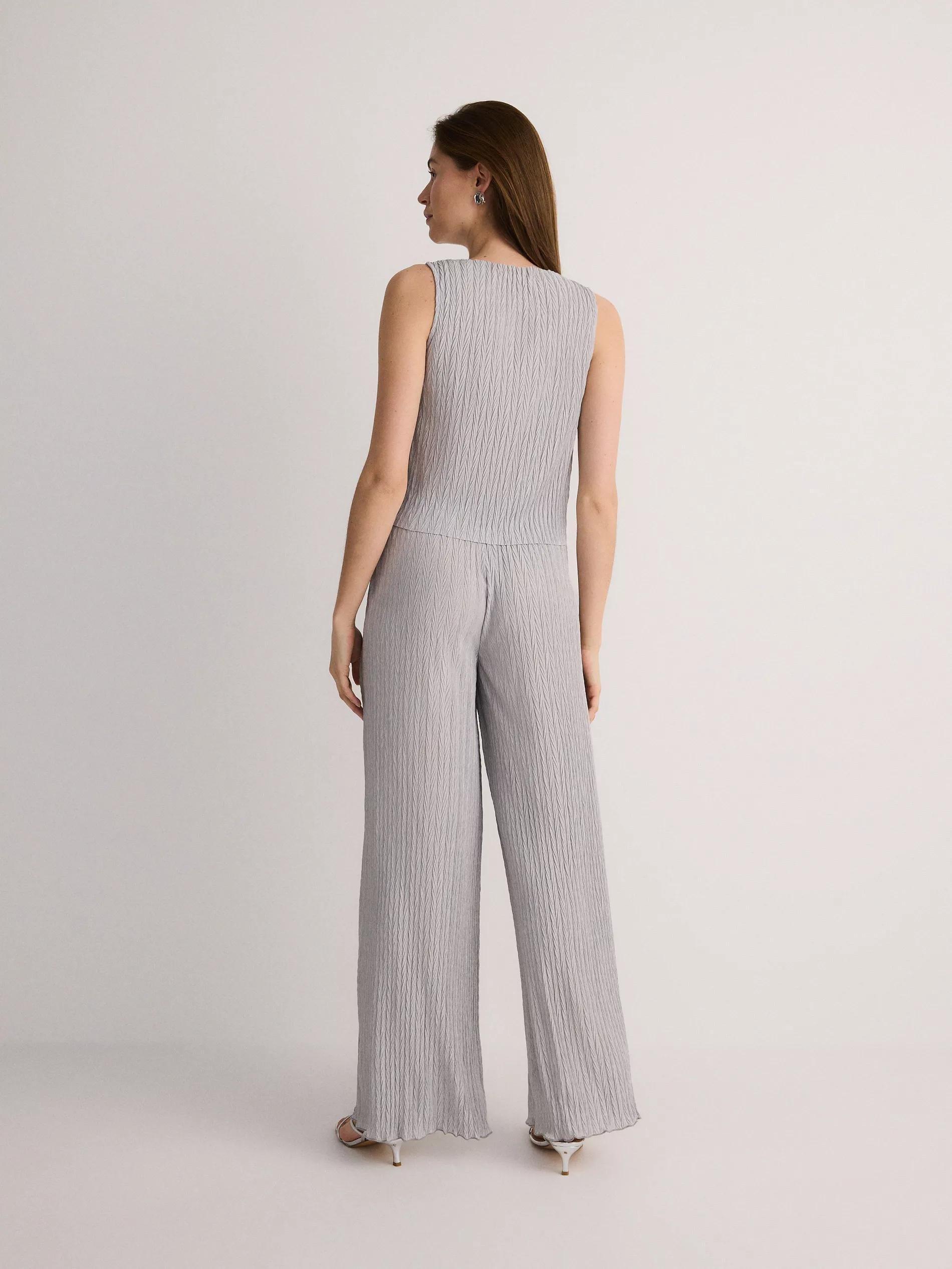 Grey Structural Jersey Trousers, , large image number 6