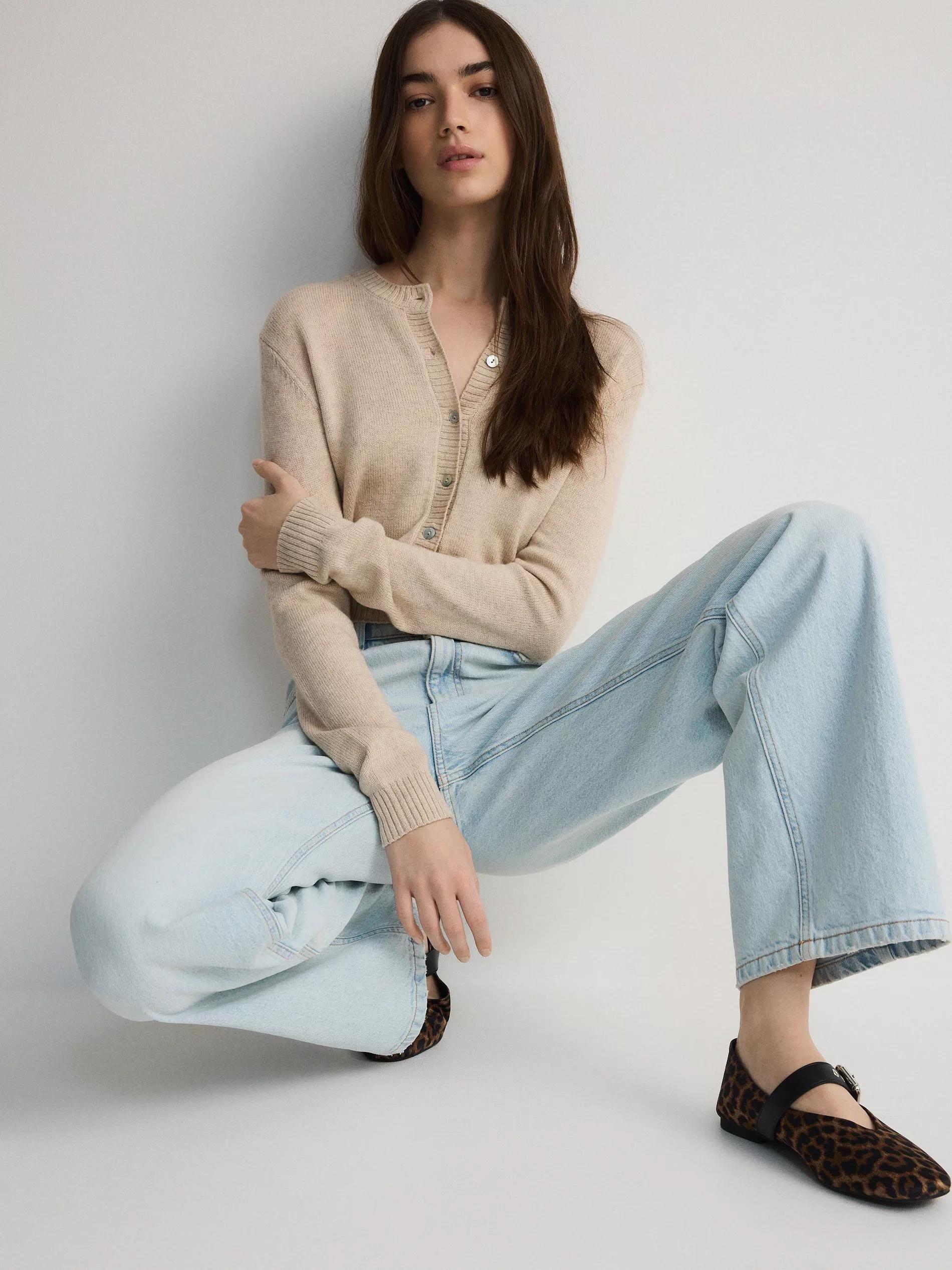 Blue Wide-Leg Fit Jeans, , large image number 4