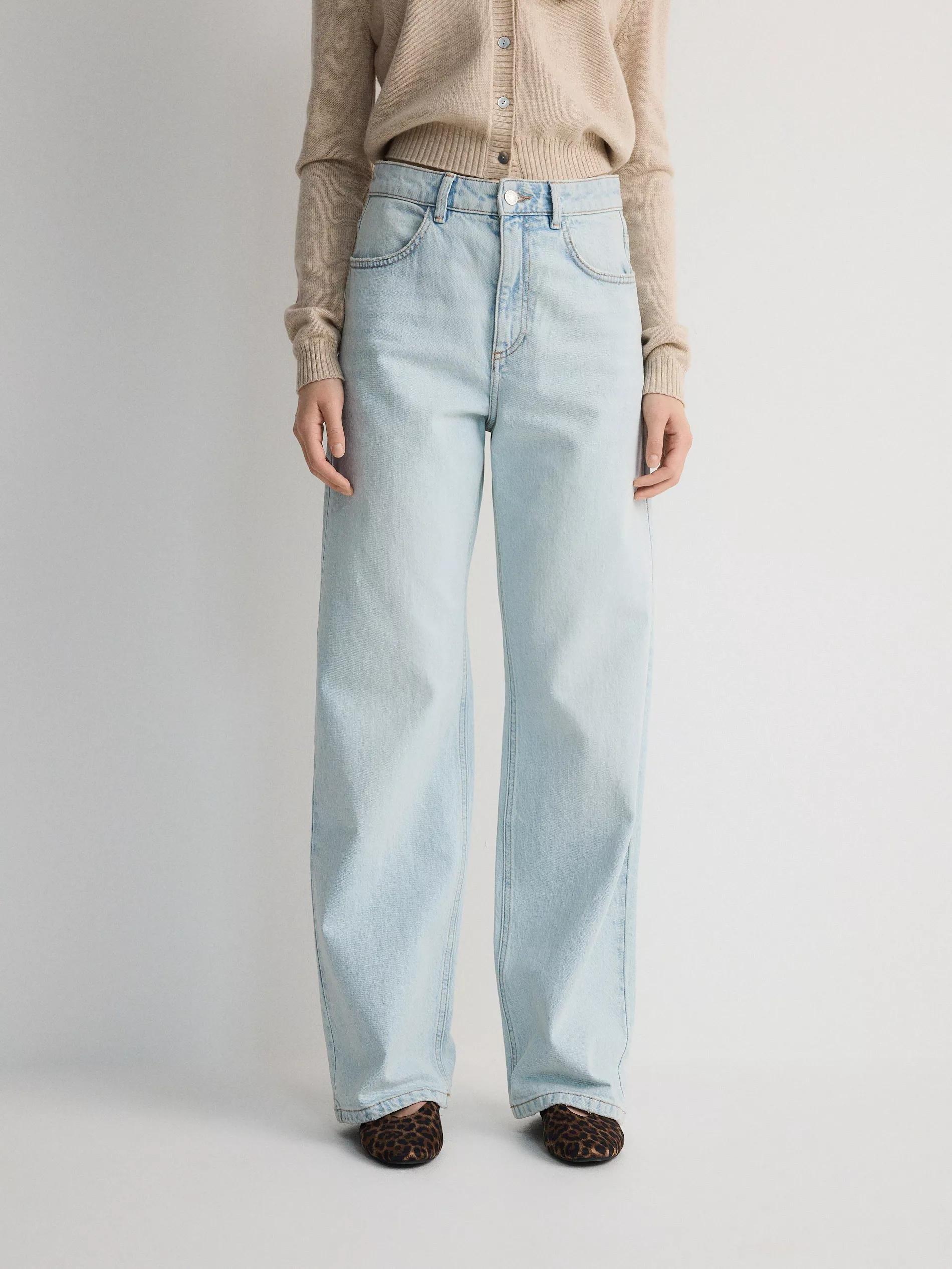 Blue Wide-Leg Fit Jeans, , large image number 5