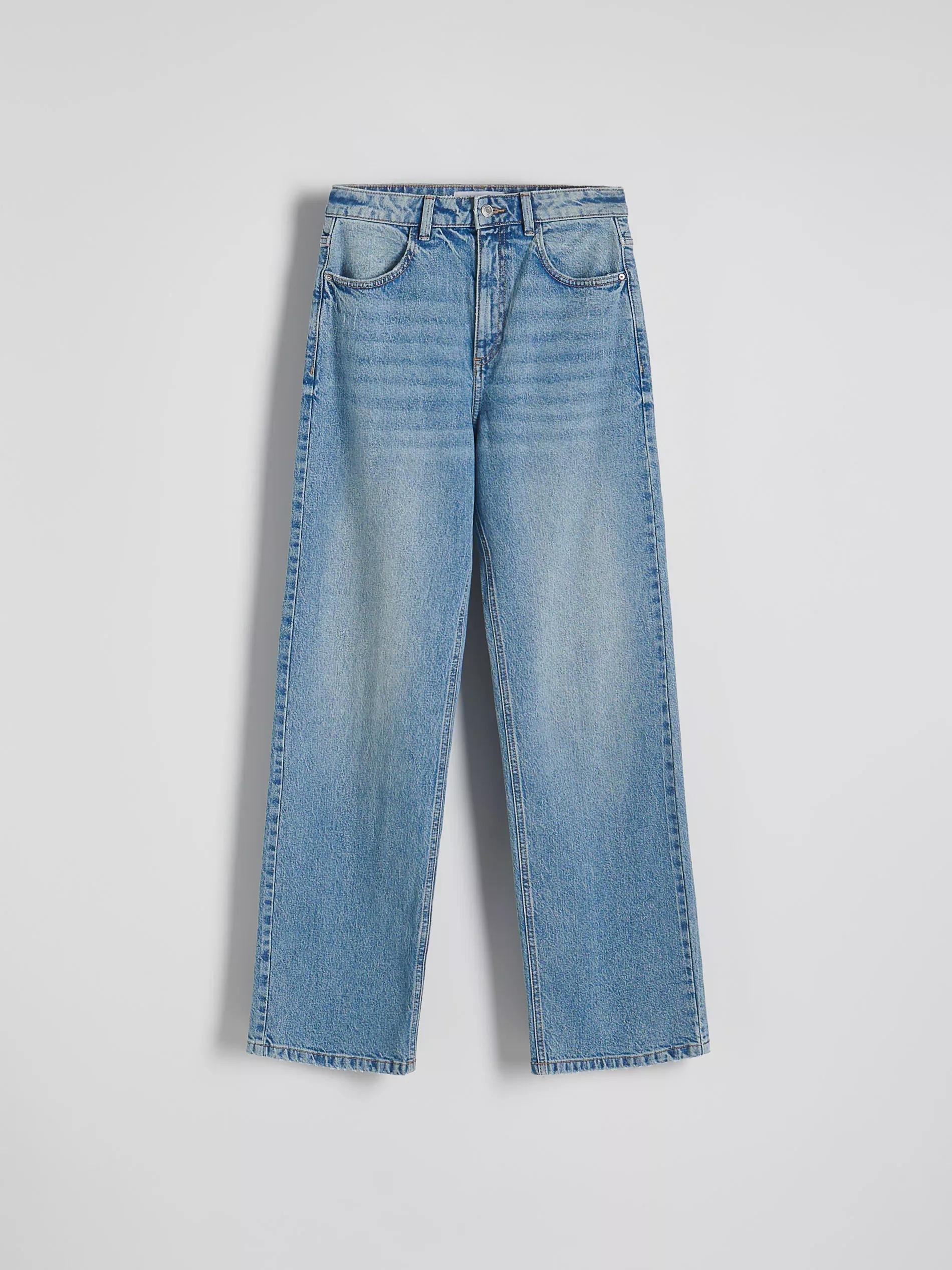 Blue Wide-Leg Jeans, , large image number 1