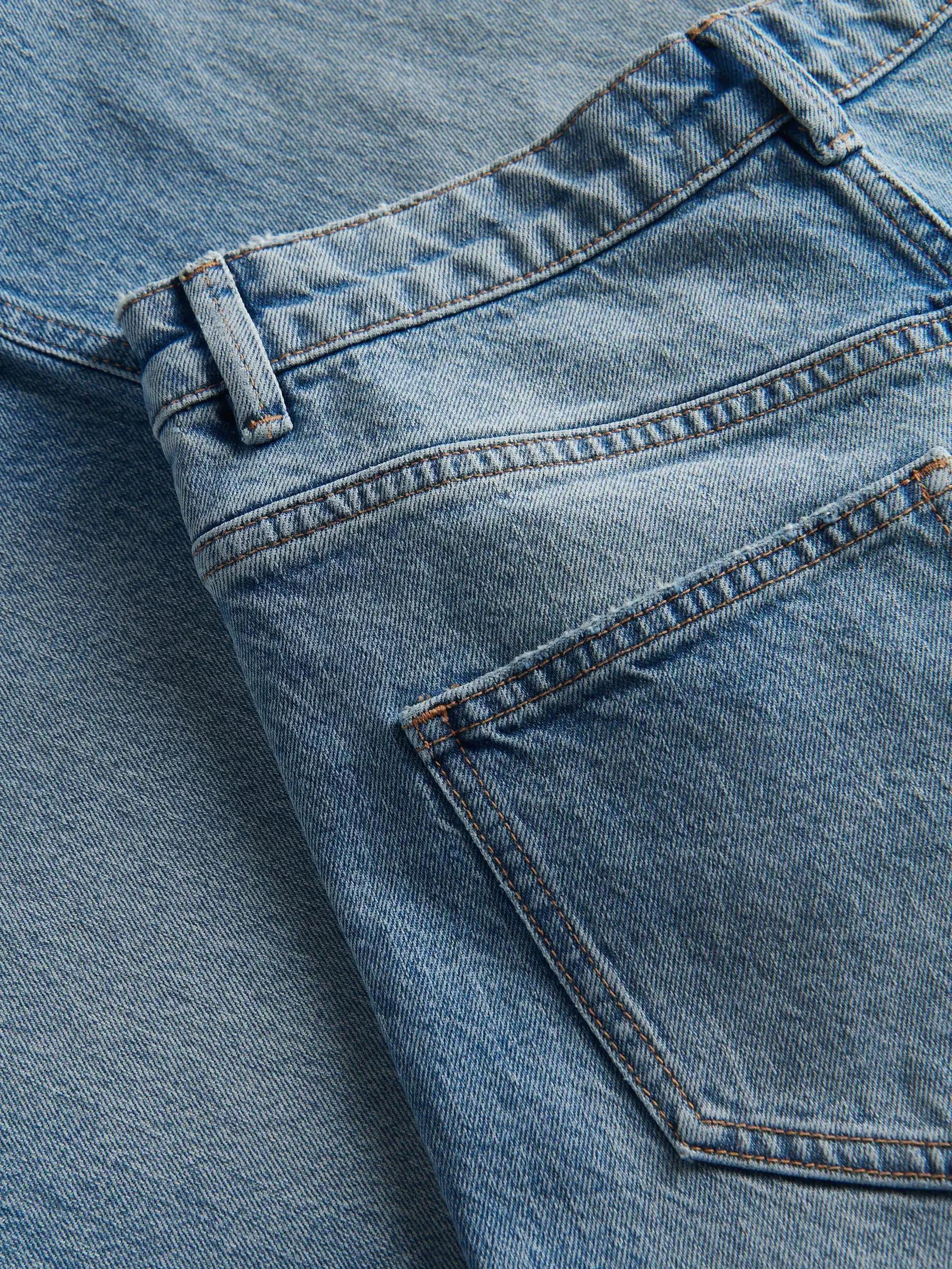 Blue Wide-Leg Jeans, , large image number 2
