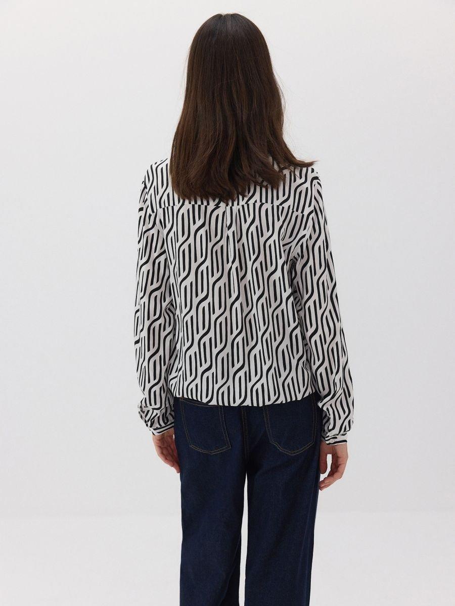 Black Viscose Blouse, , large image number 2