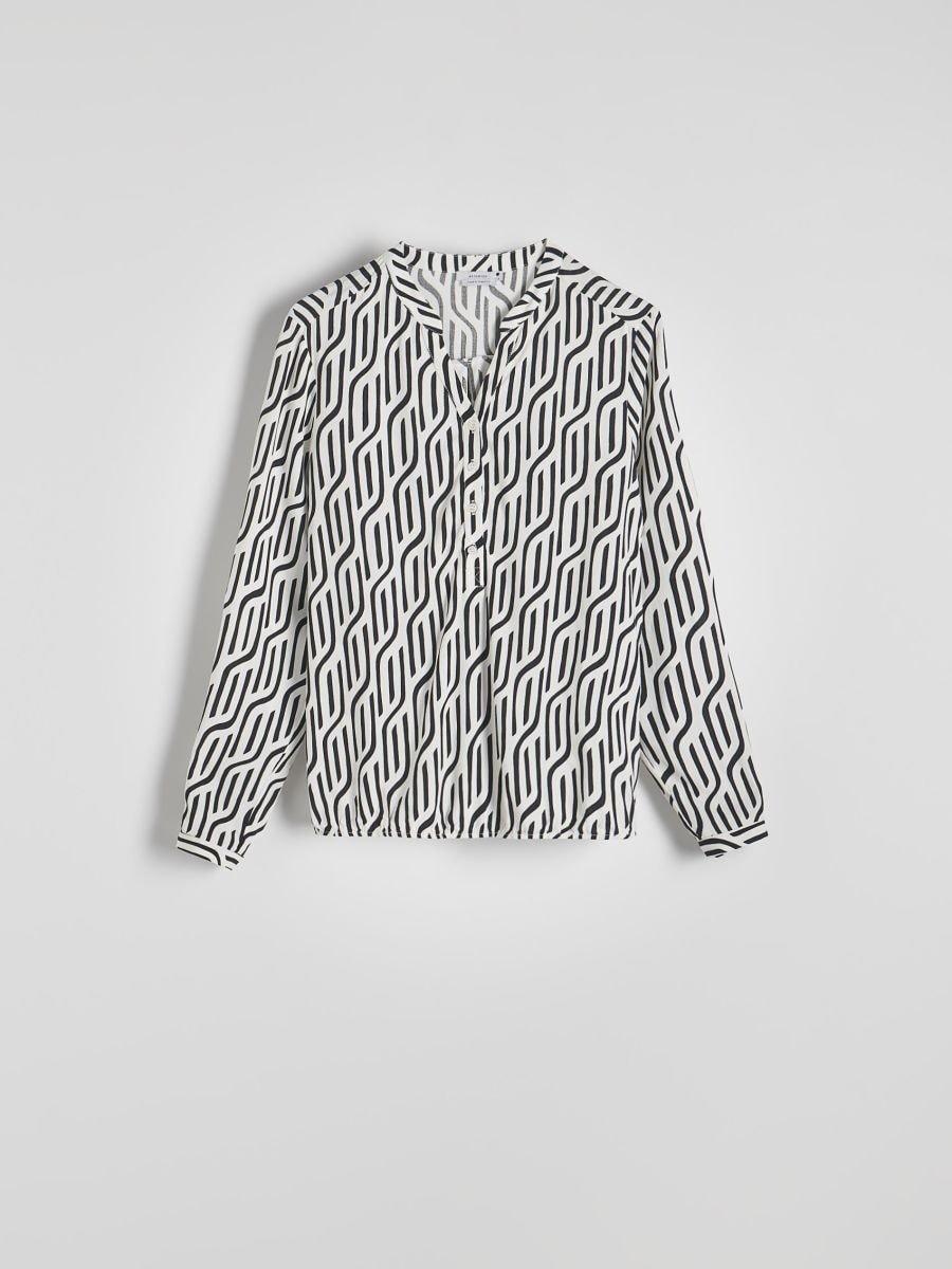 Black Viscose Blouse, , large image number 4