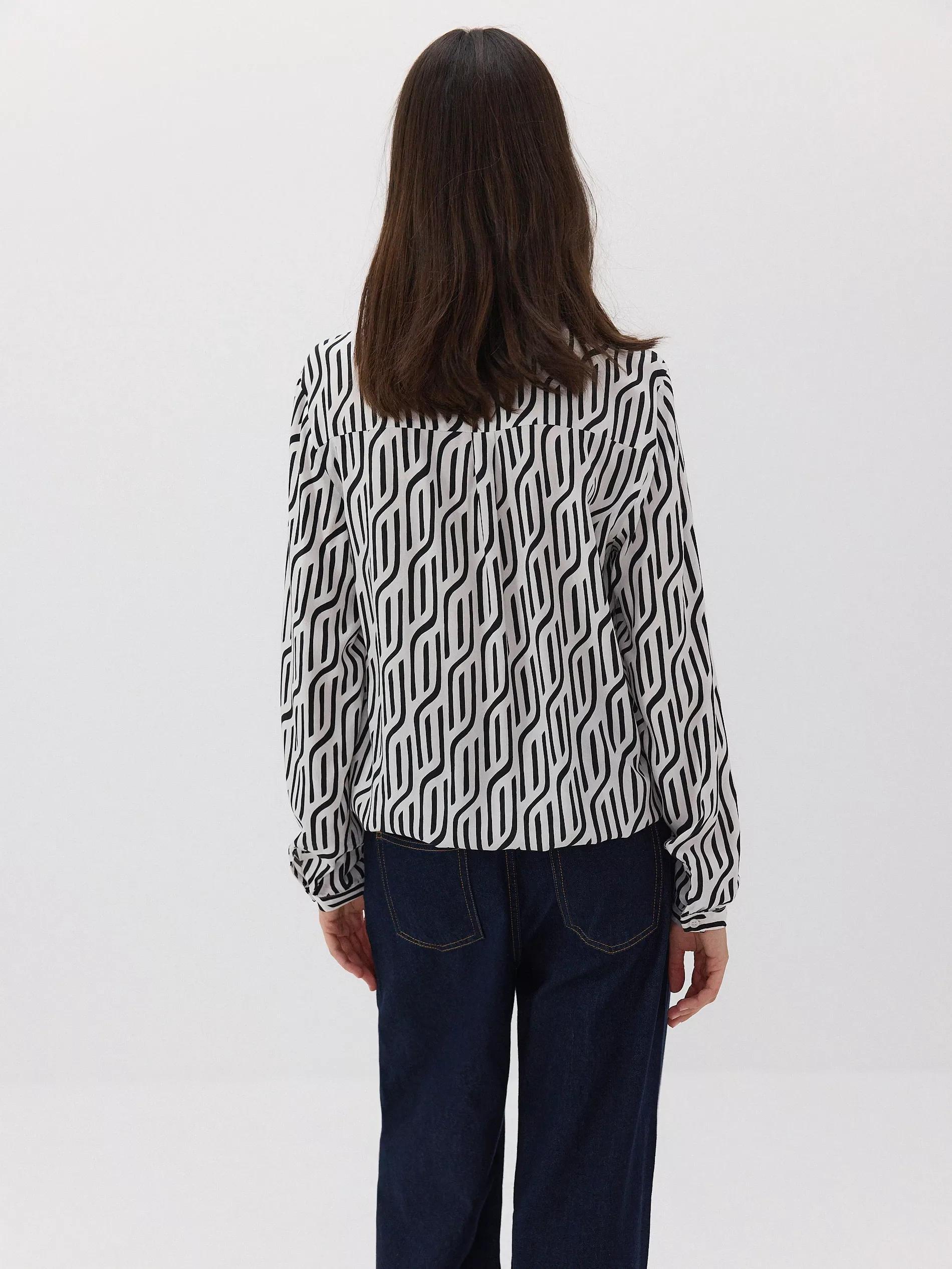 Black Viscose Blouse, , large image number 6