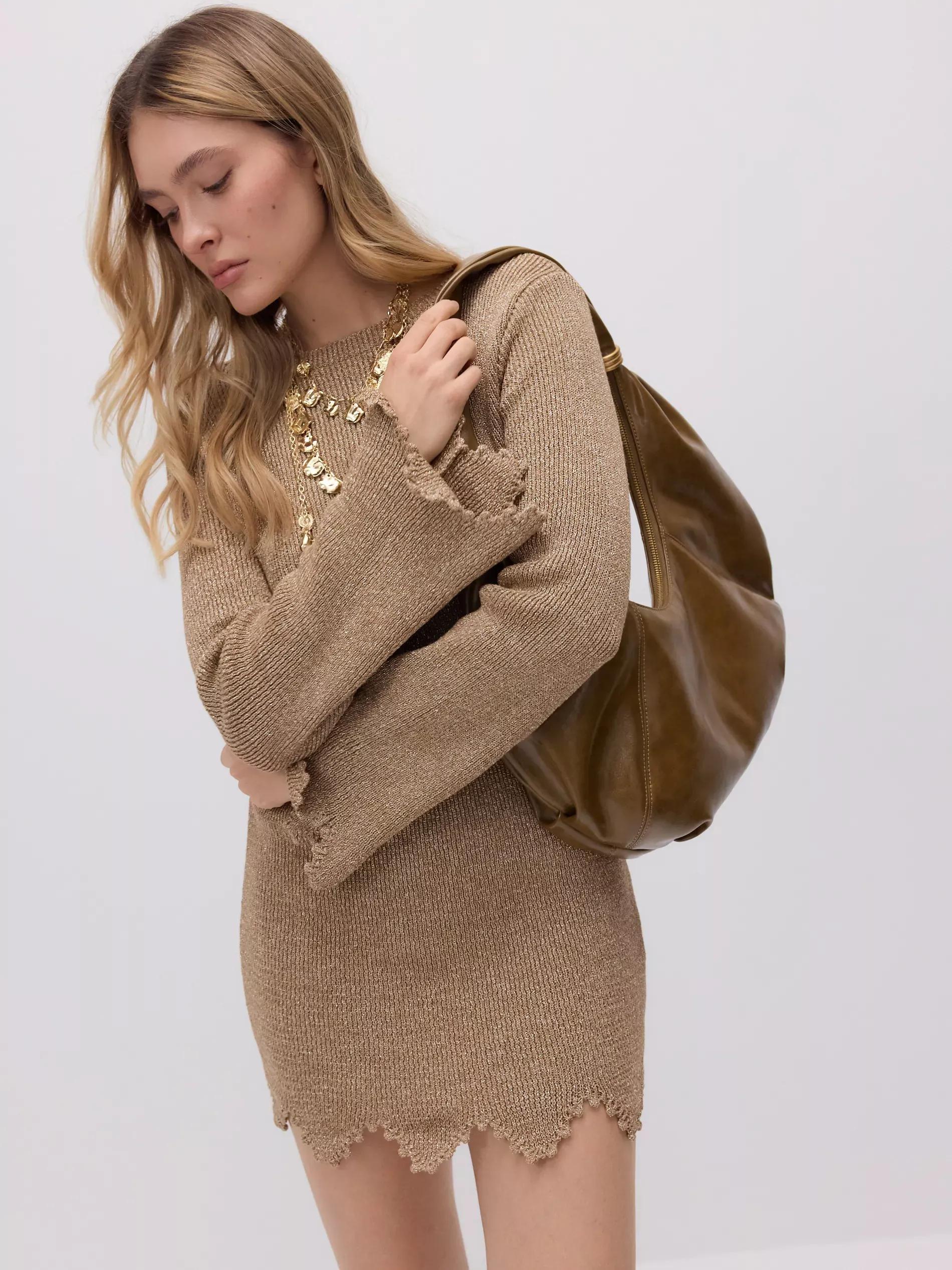 GOLDEN Jersey mini dress, Golden, large image number 0