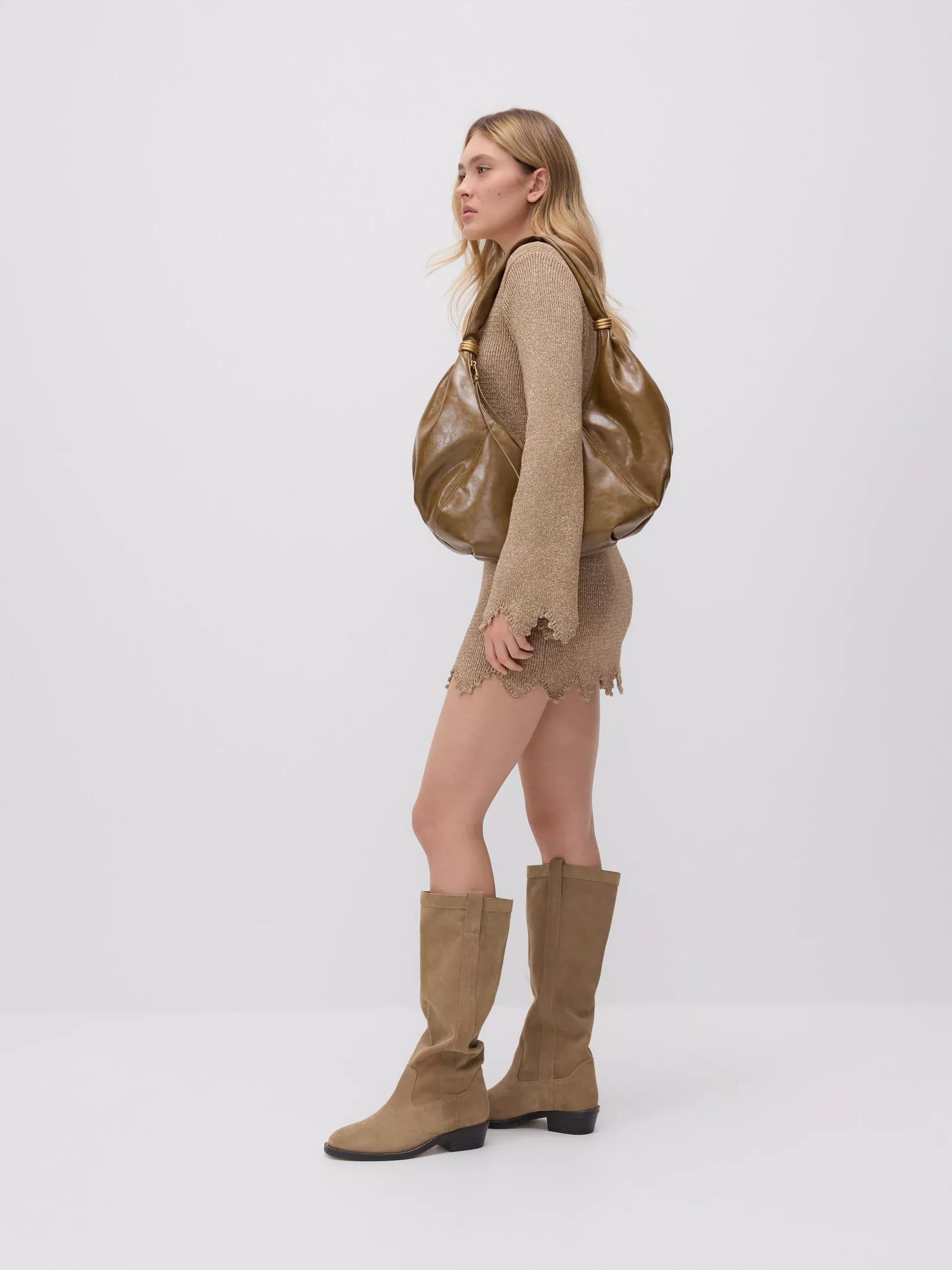 GOLDEN Jersey mini dress, Golden, large image number 2