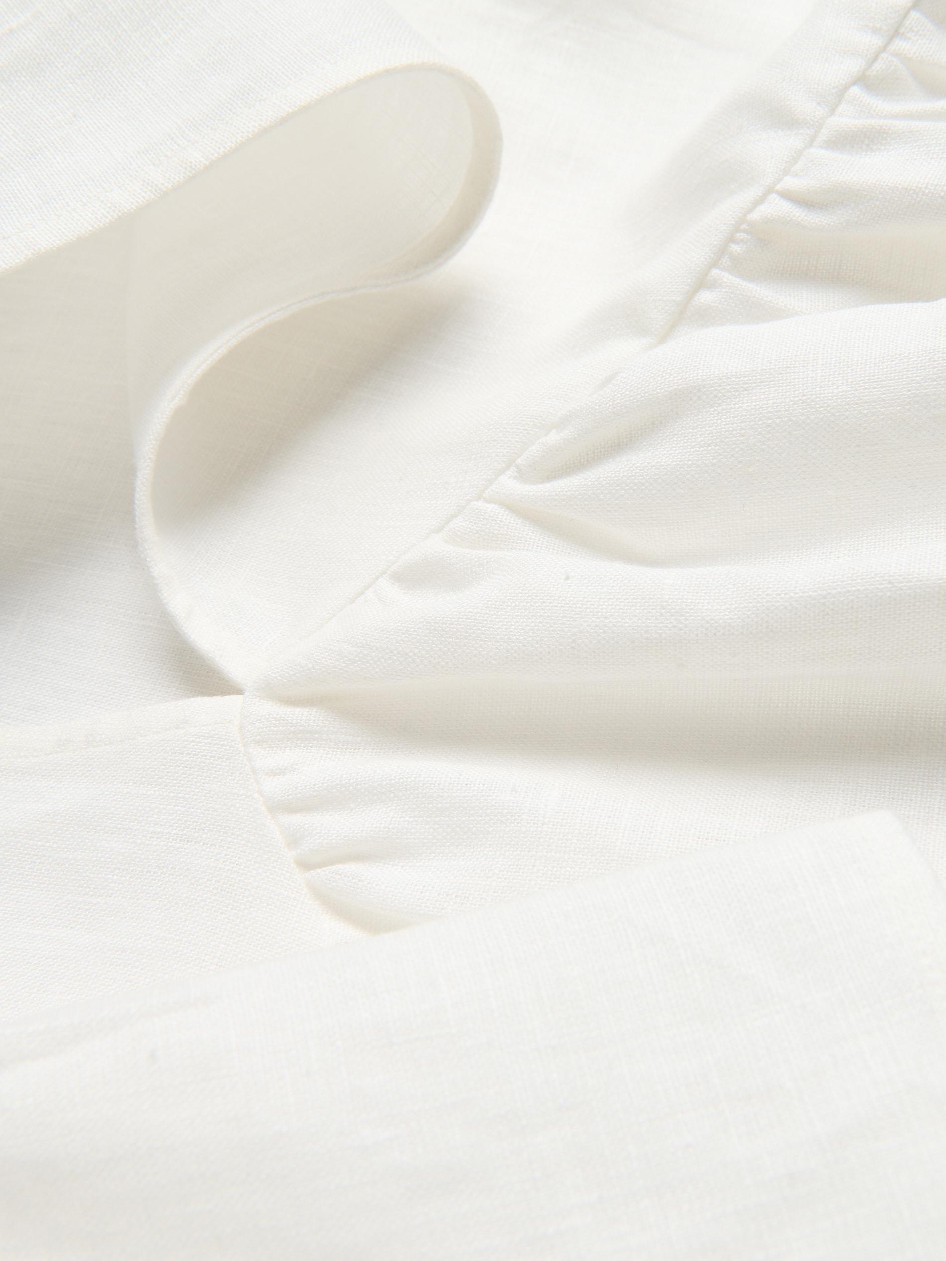 Cream Linen Blouse, , large image number 1