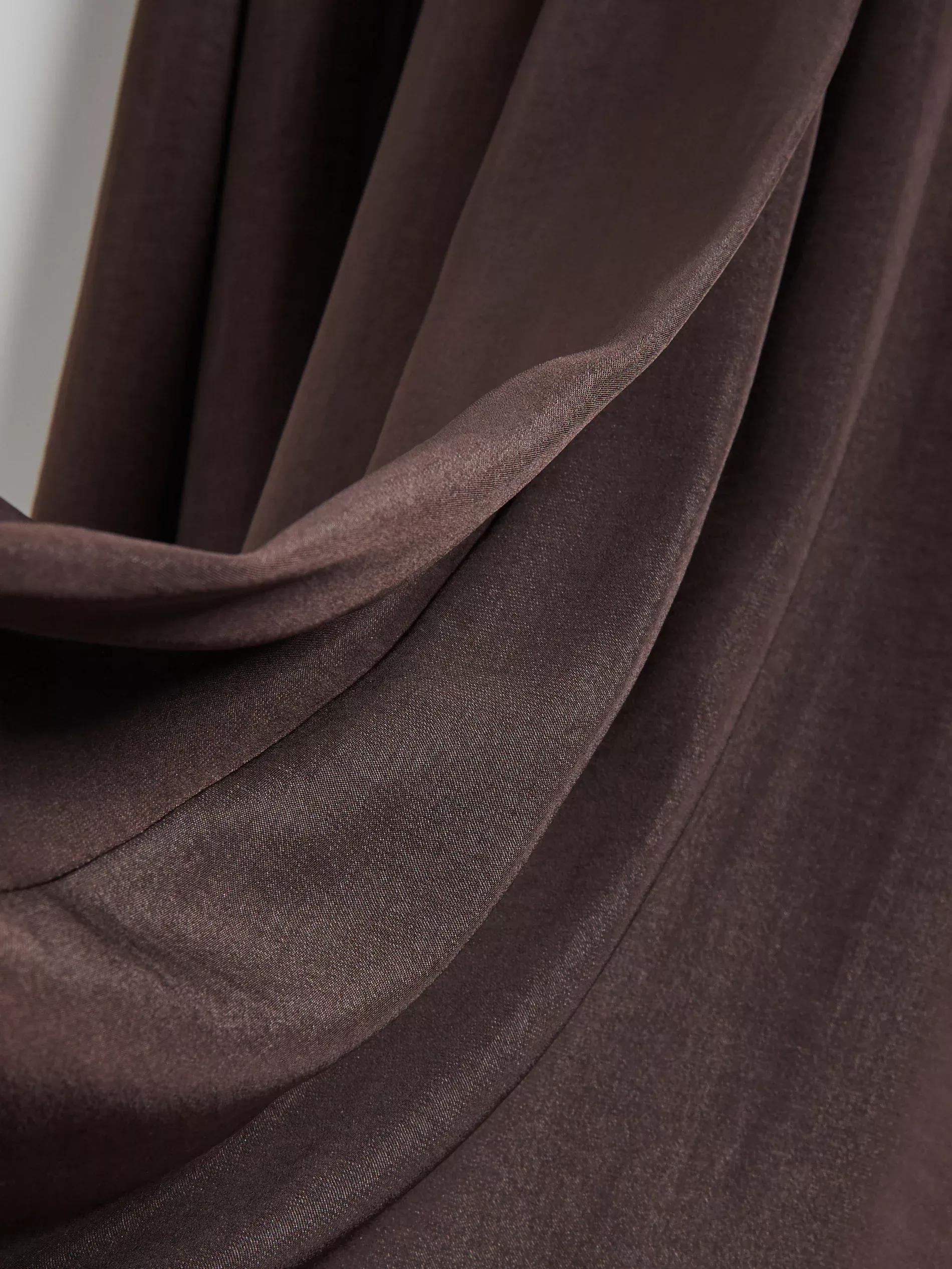 Brown Pleated Skirt In Maxi Length, , large image number 6