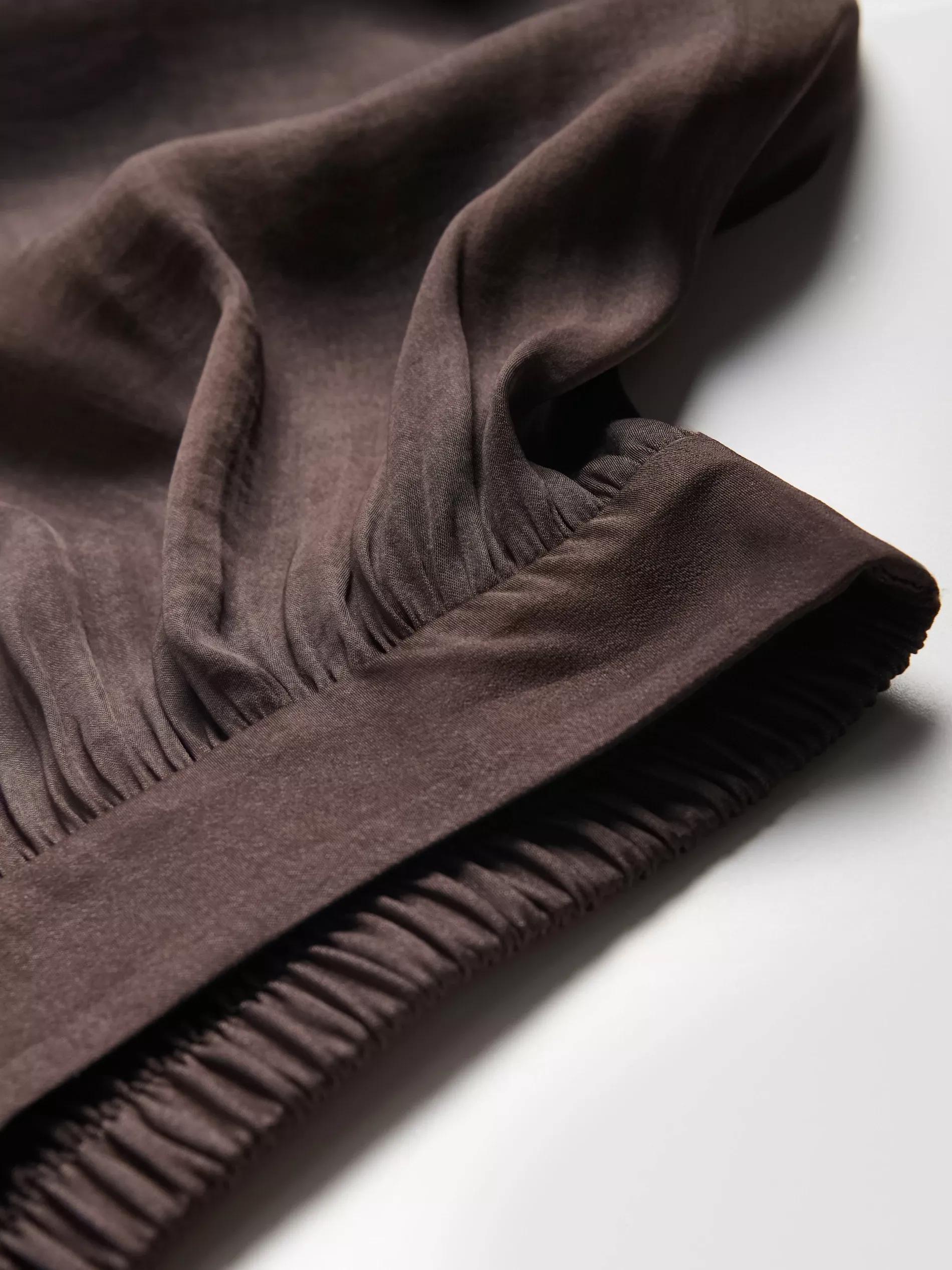 Brown Pleated Skirt In Maxi Length, , large image number 7