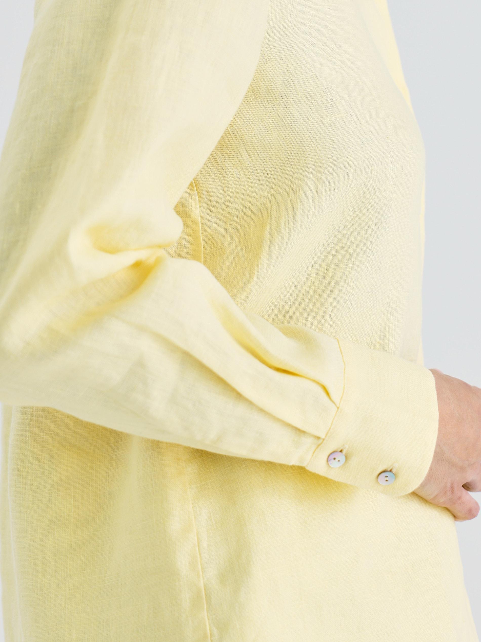 Yellow Linen Shirt, , large image number 2