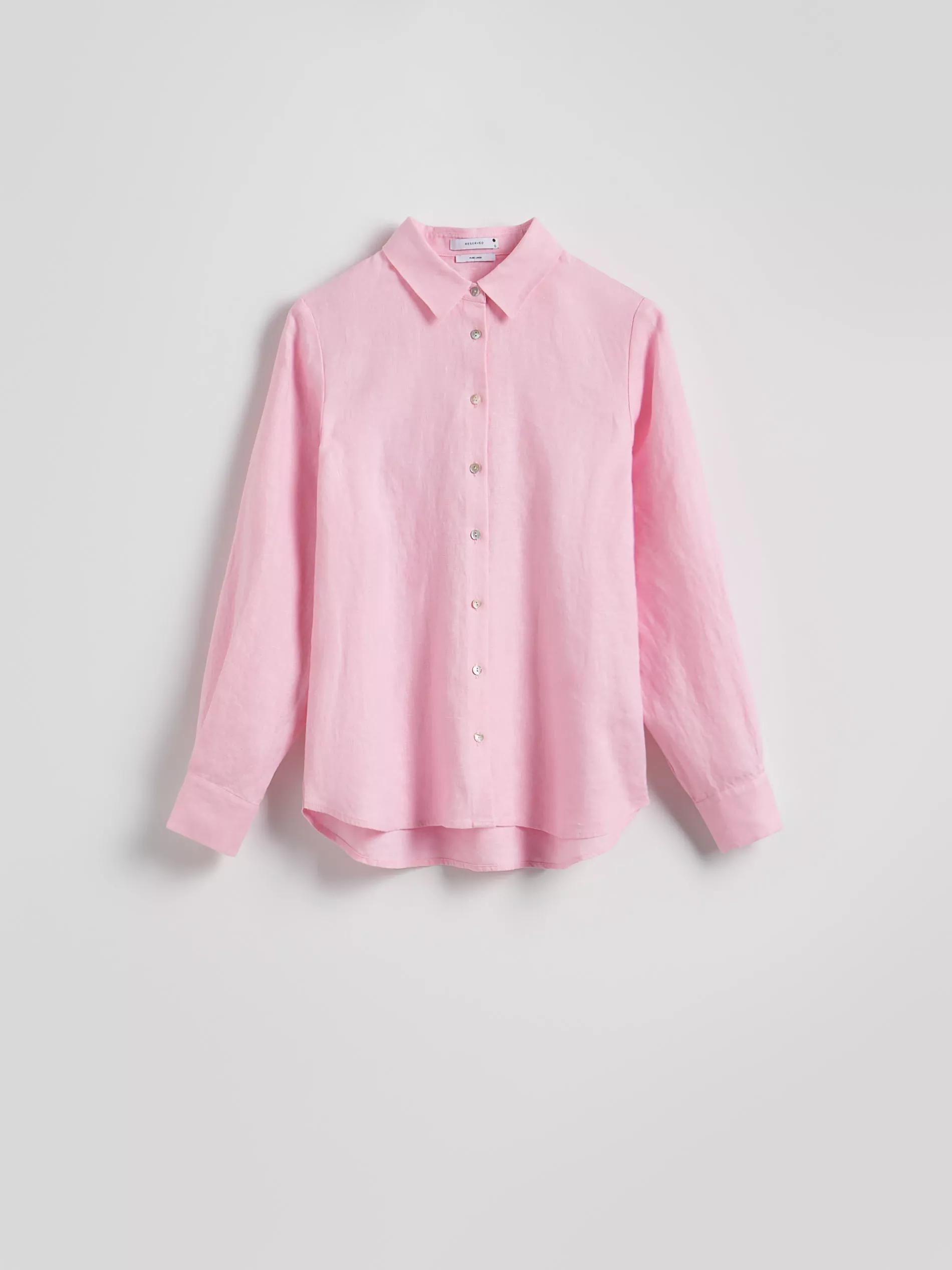 Pink Linen Shirt, , large image number 0