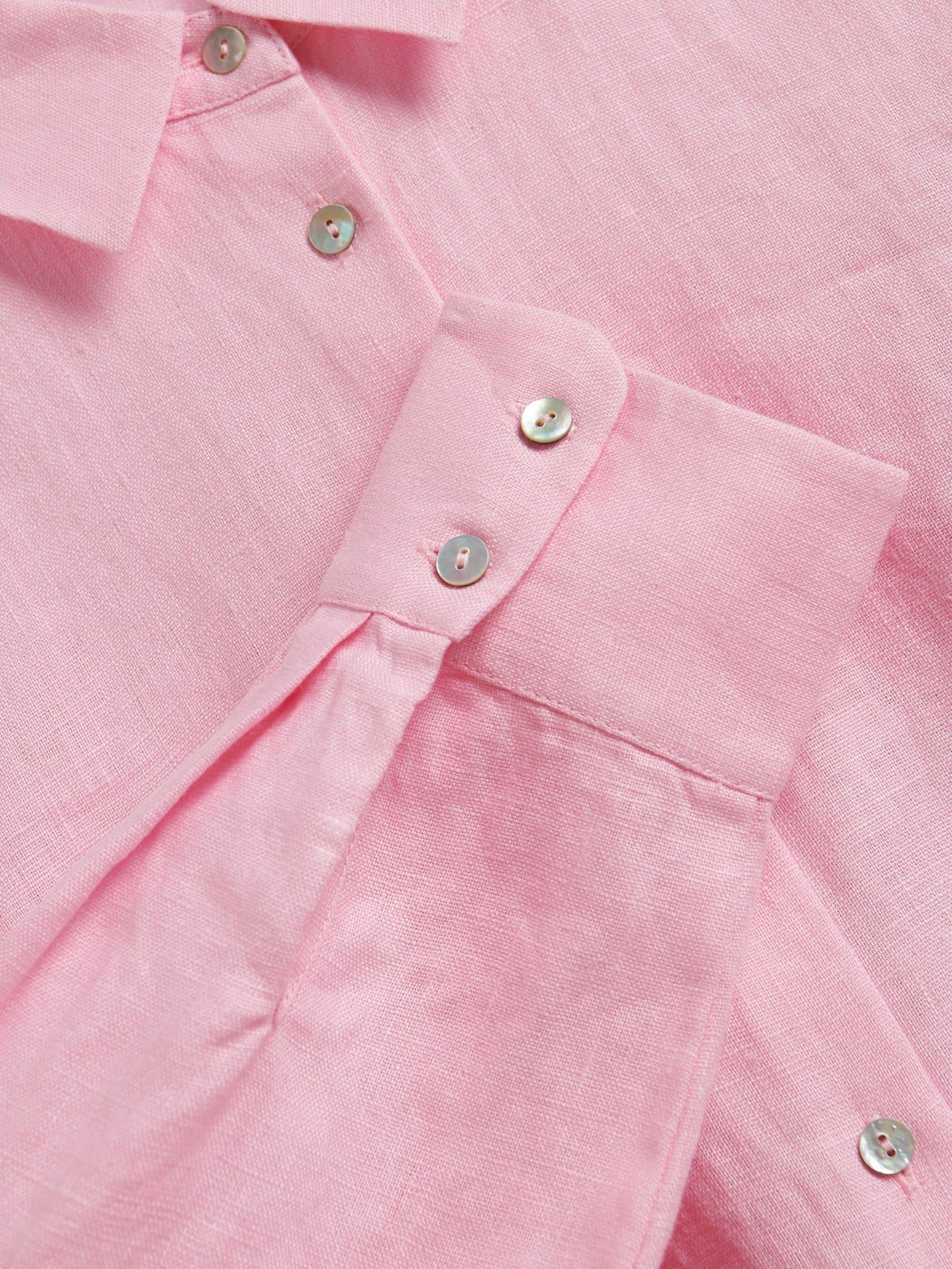Pink Linen Shirt, , large image number 1