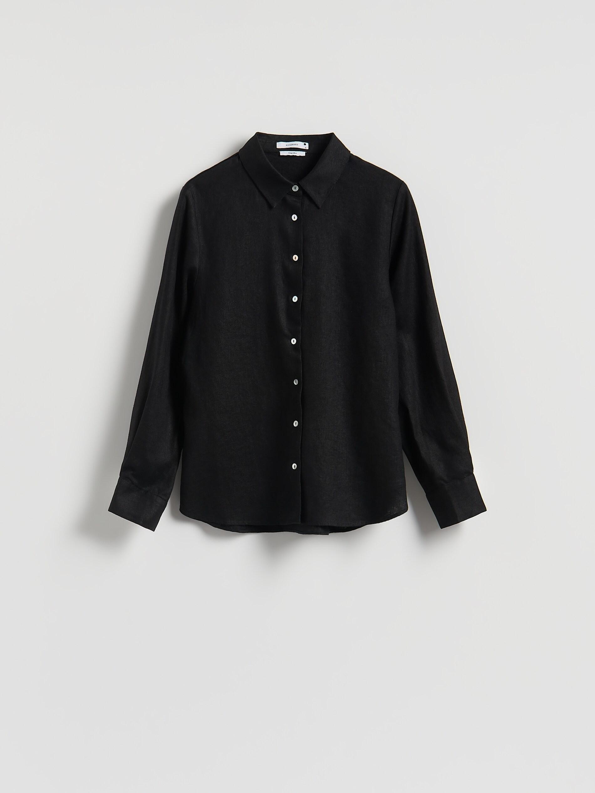 Linen shirt, Black, large image number 3