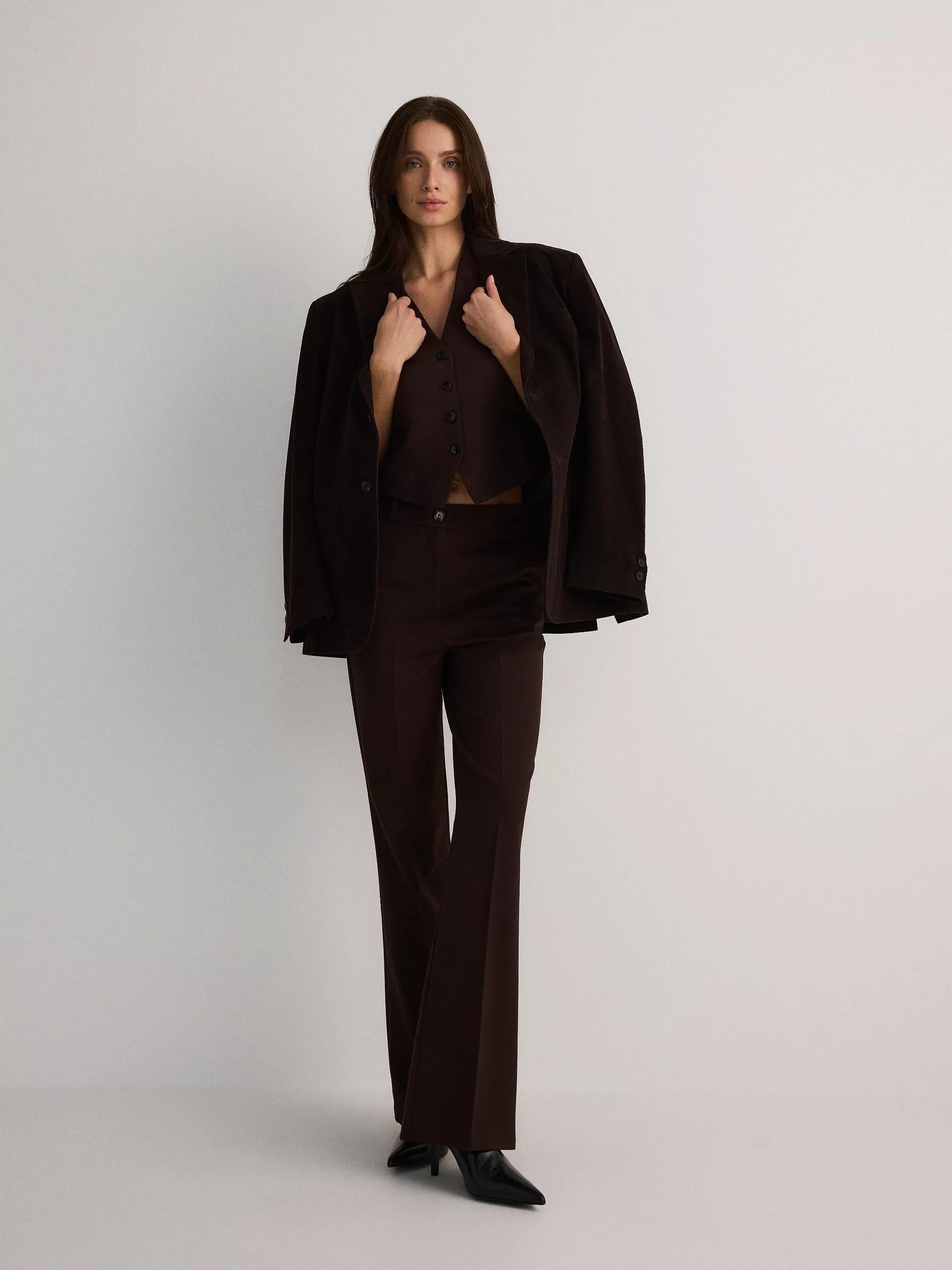 Brown Classic Vest, , large image number 1