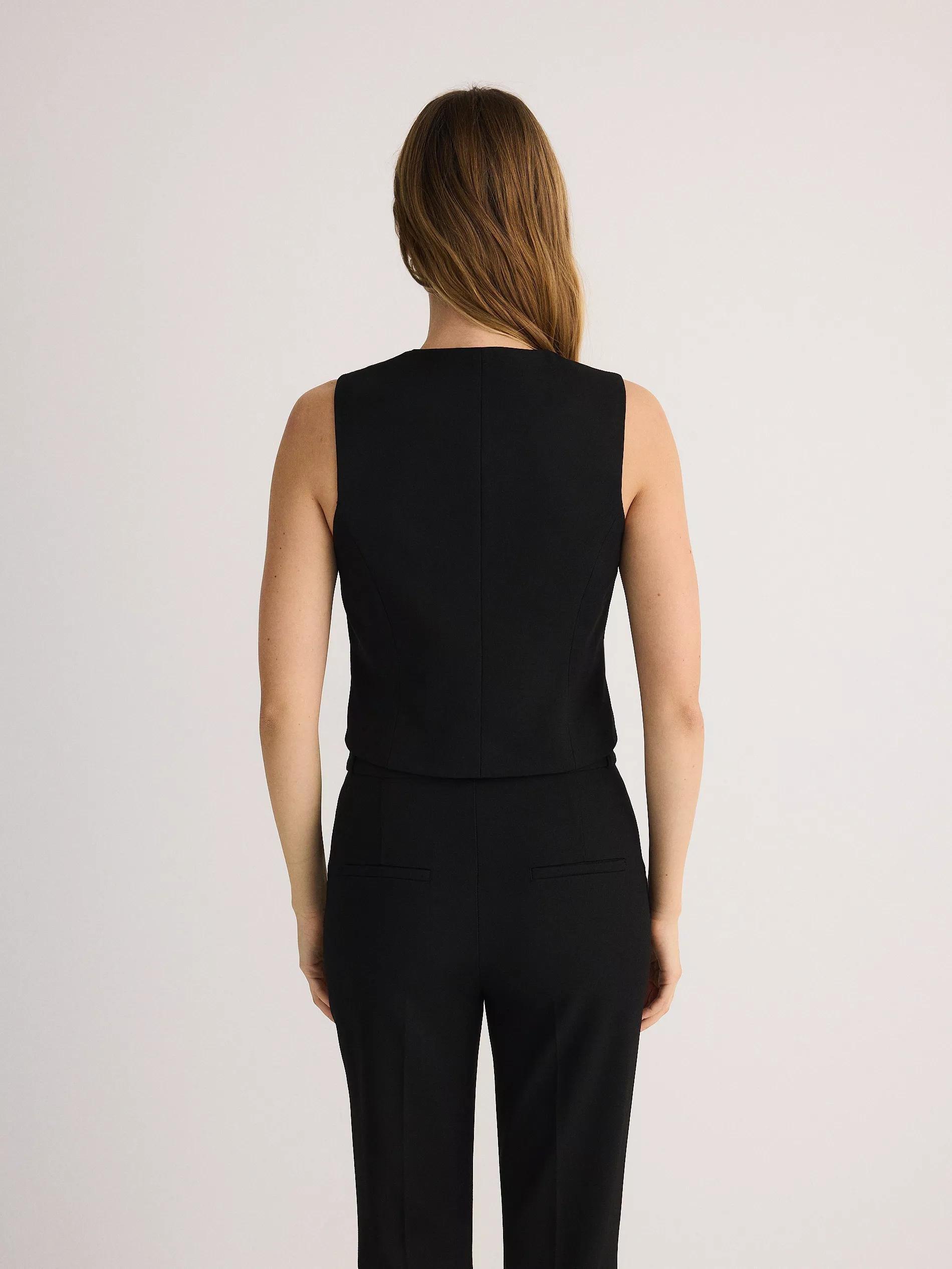 Black Classic Vest, , large image number 3