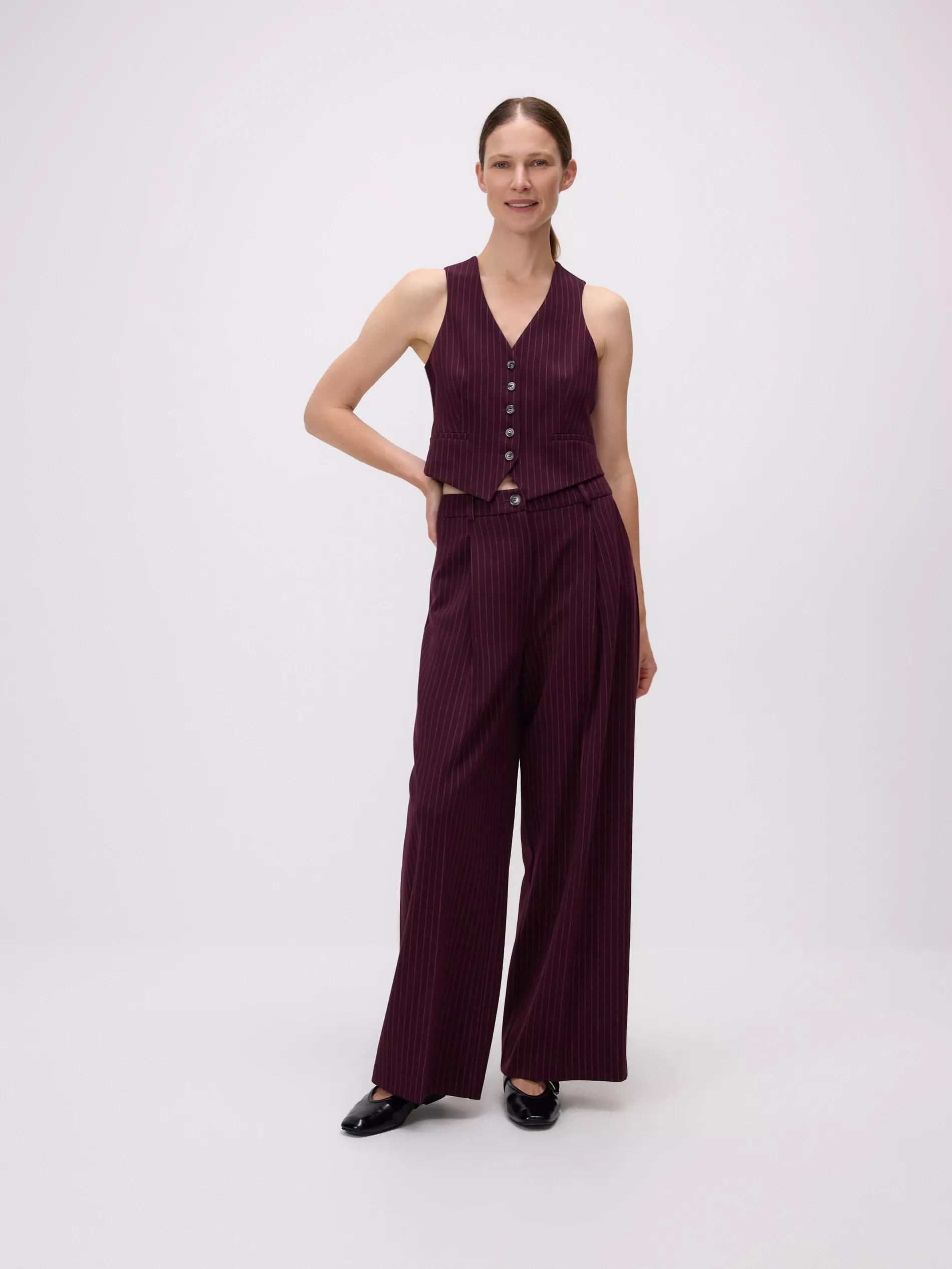 Multicolour Viscose Rich Suit Vest, , large image number 2