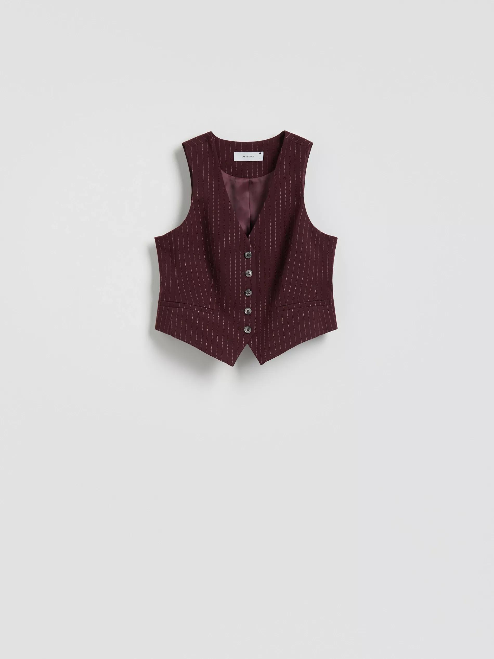 Multicolour Viscose Rich Suit Vest, , large image number 5
