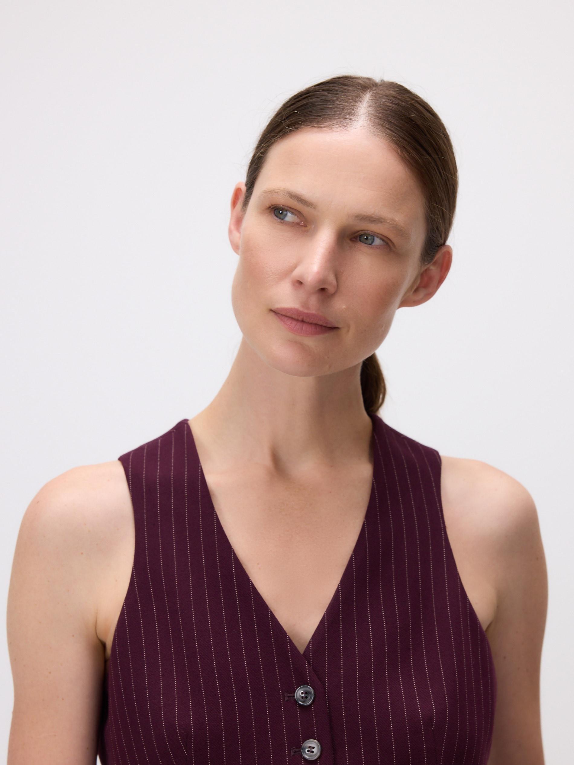 Multicolour Viscose Rich Suit Vest, Multicolor, large image number 5