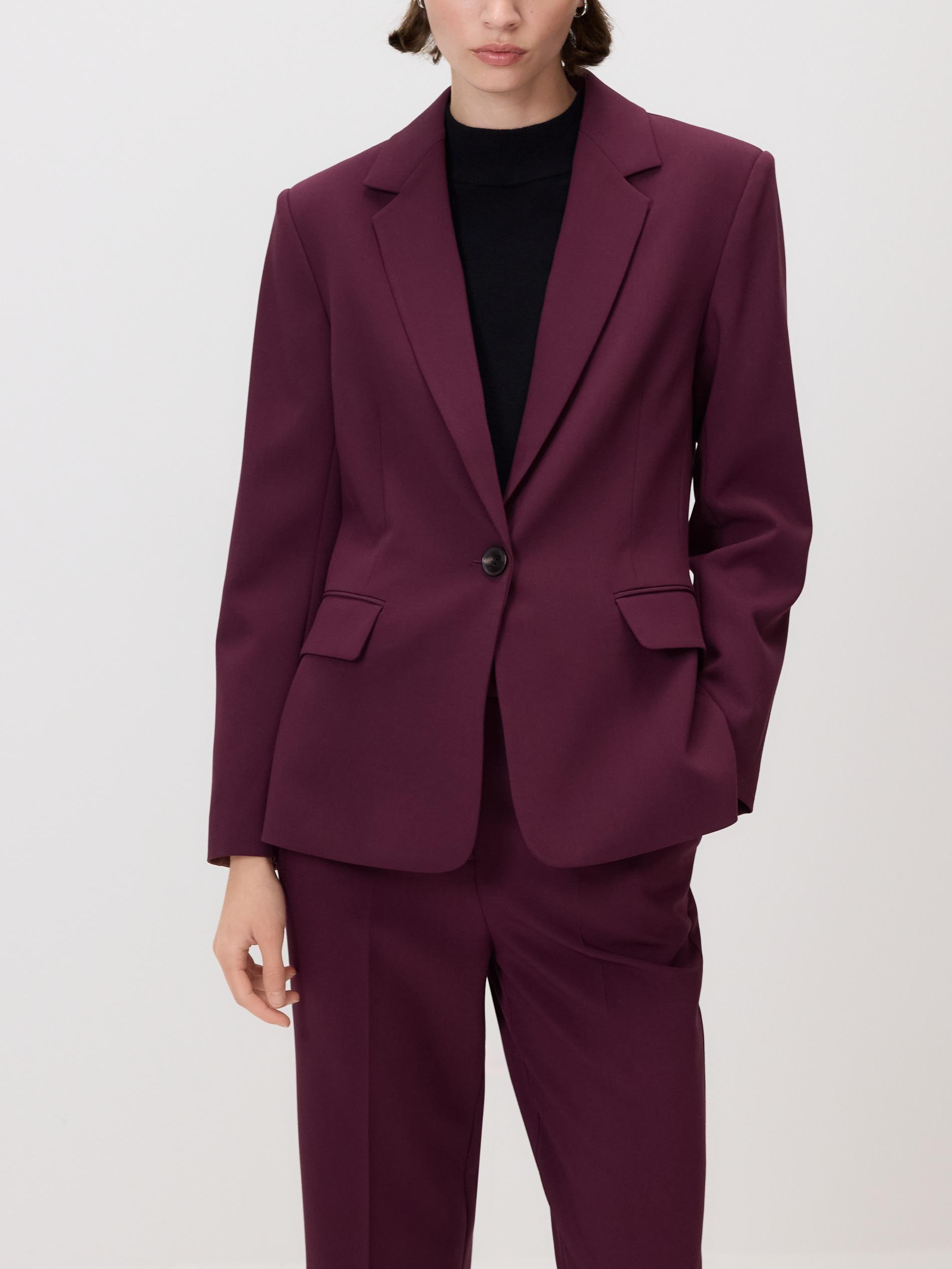 BURGUNDY Single-breasted blazer, Purple, large image number 0