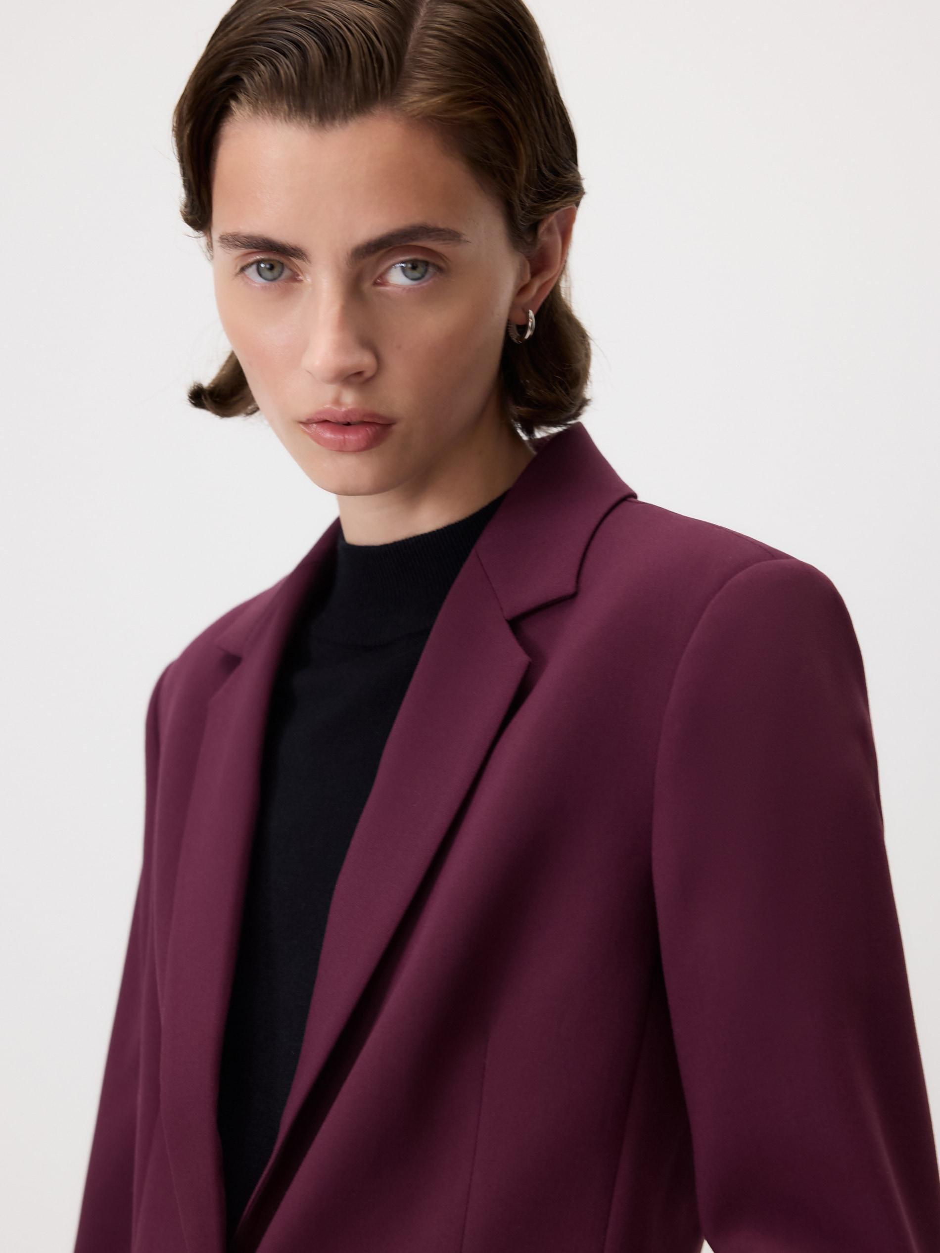 BURGUNDY Single-breasted blazer, Purple, large image number 1