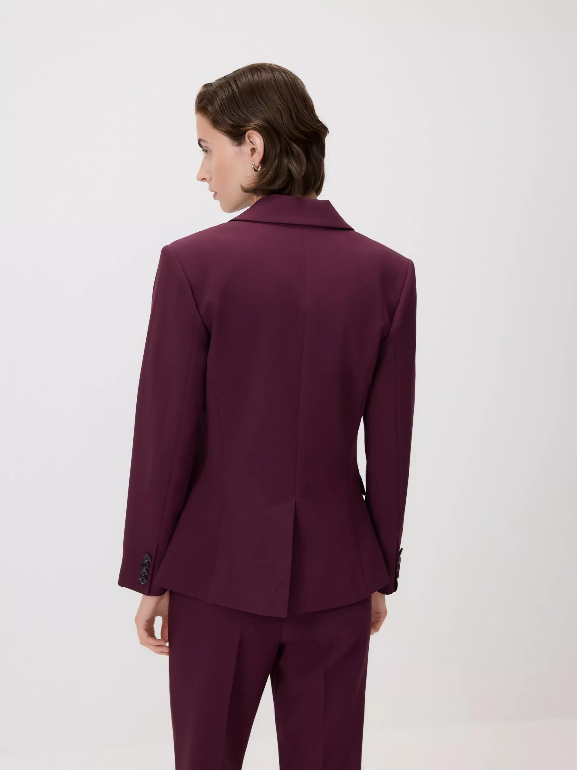 BURGUNDY Single-breasted blazer, Purple, large image number 3