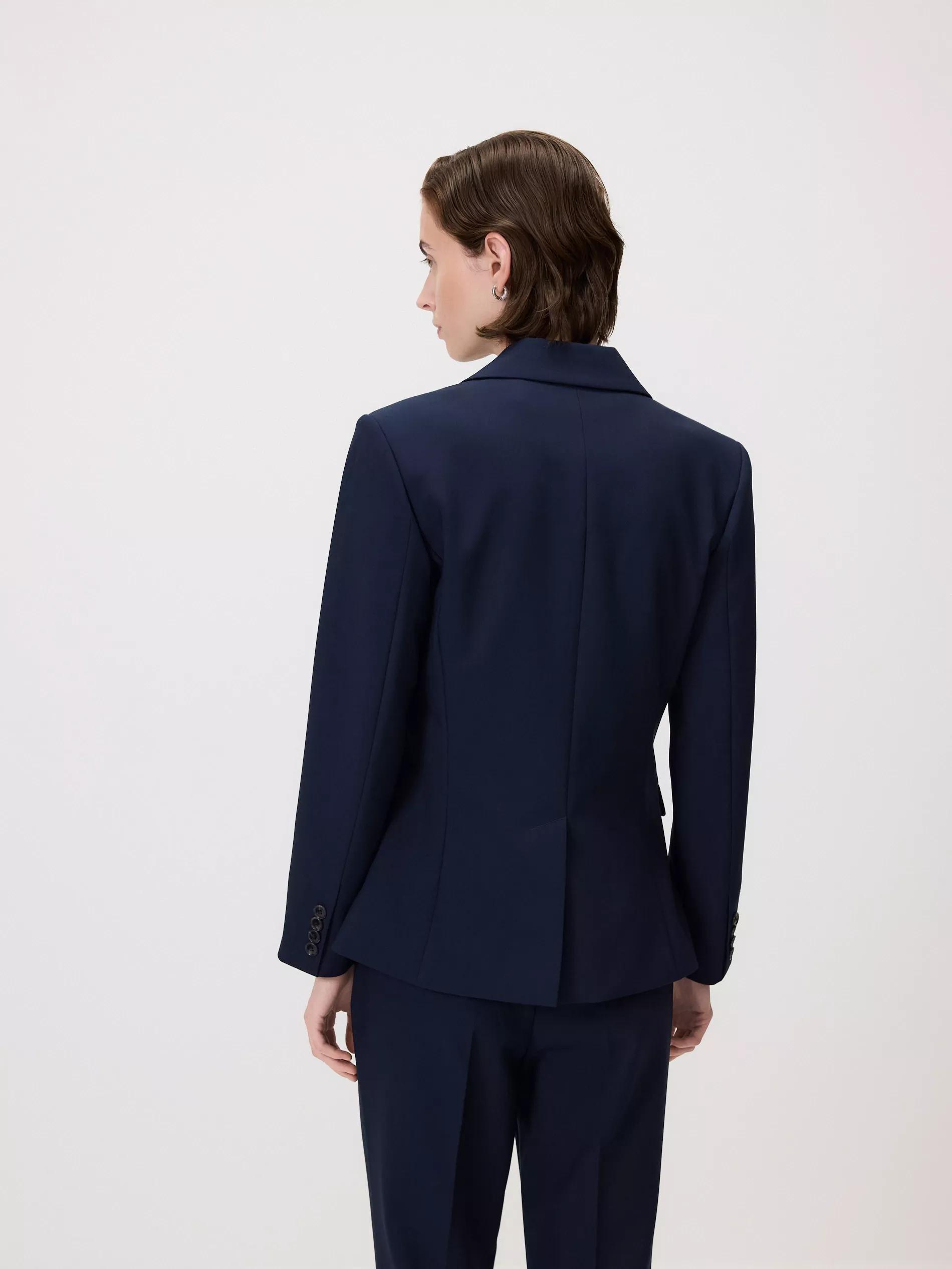 Navy Single-Breasted Blazer, , large image number 3