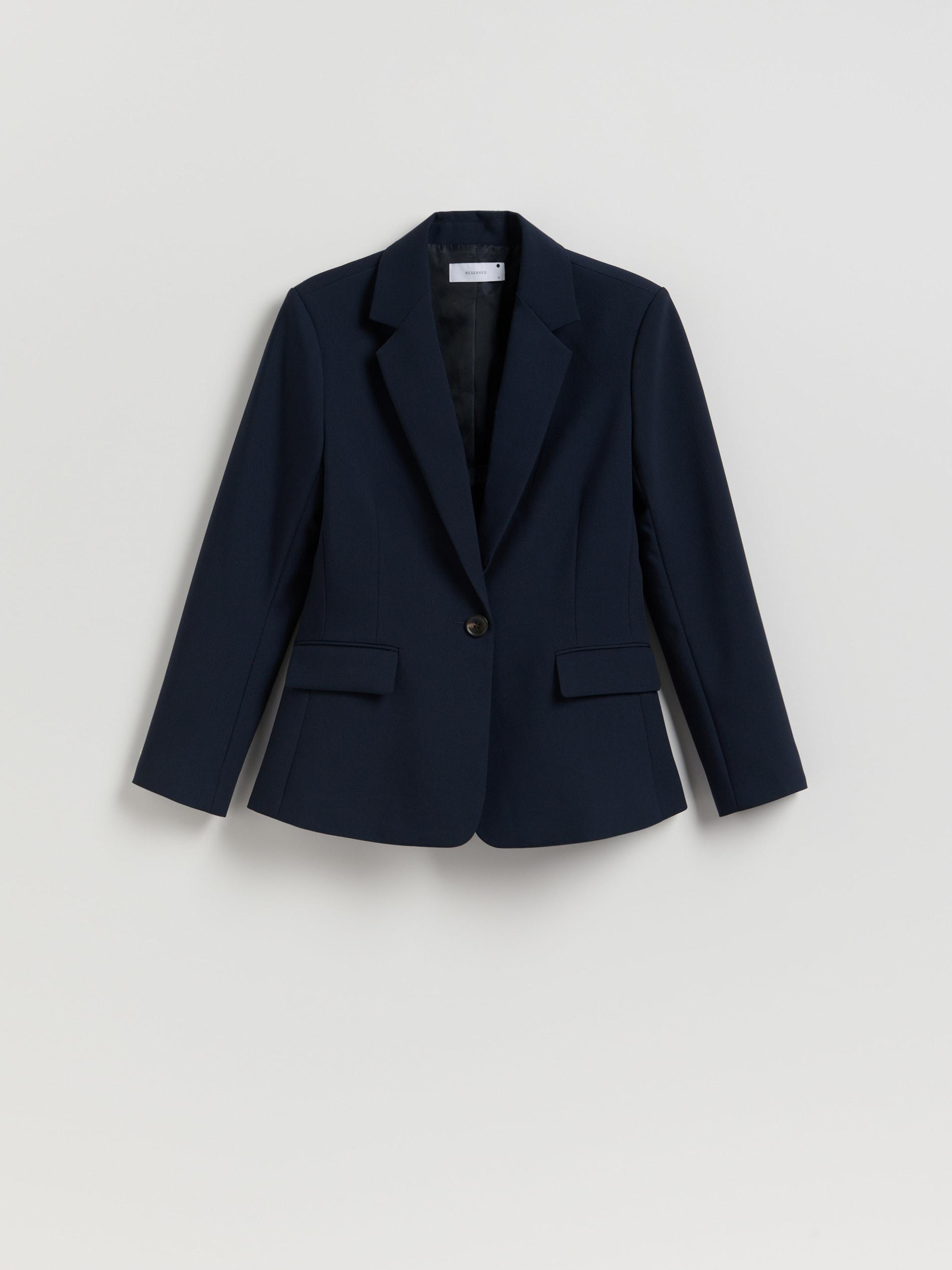 Navy Single-Breasted Blazer, , large image number 4