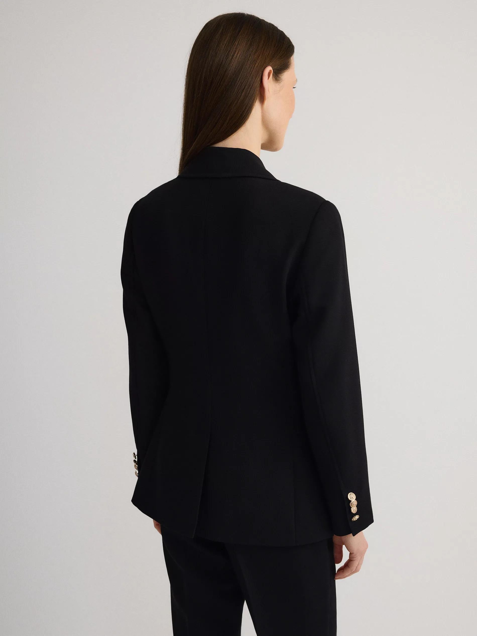 Black Double Breasted Jacket, , large image number 5