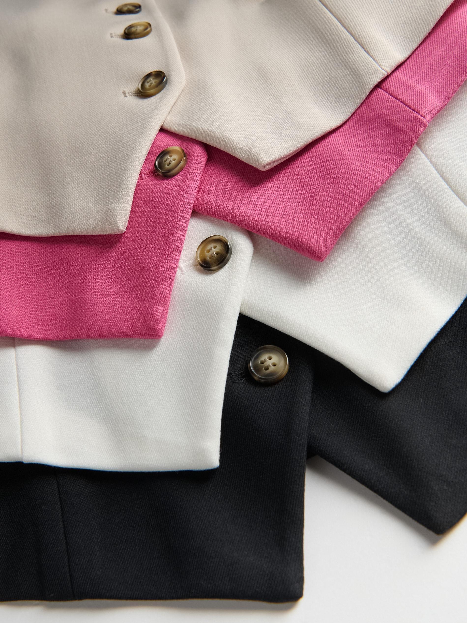 Beige Viscose Blend Vest, Beige, large image number 7