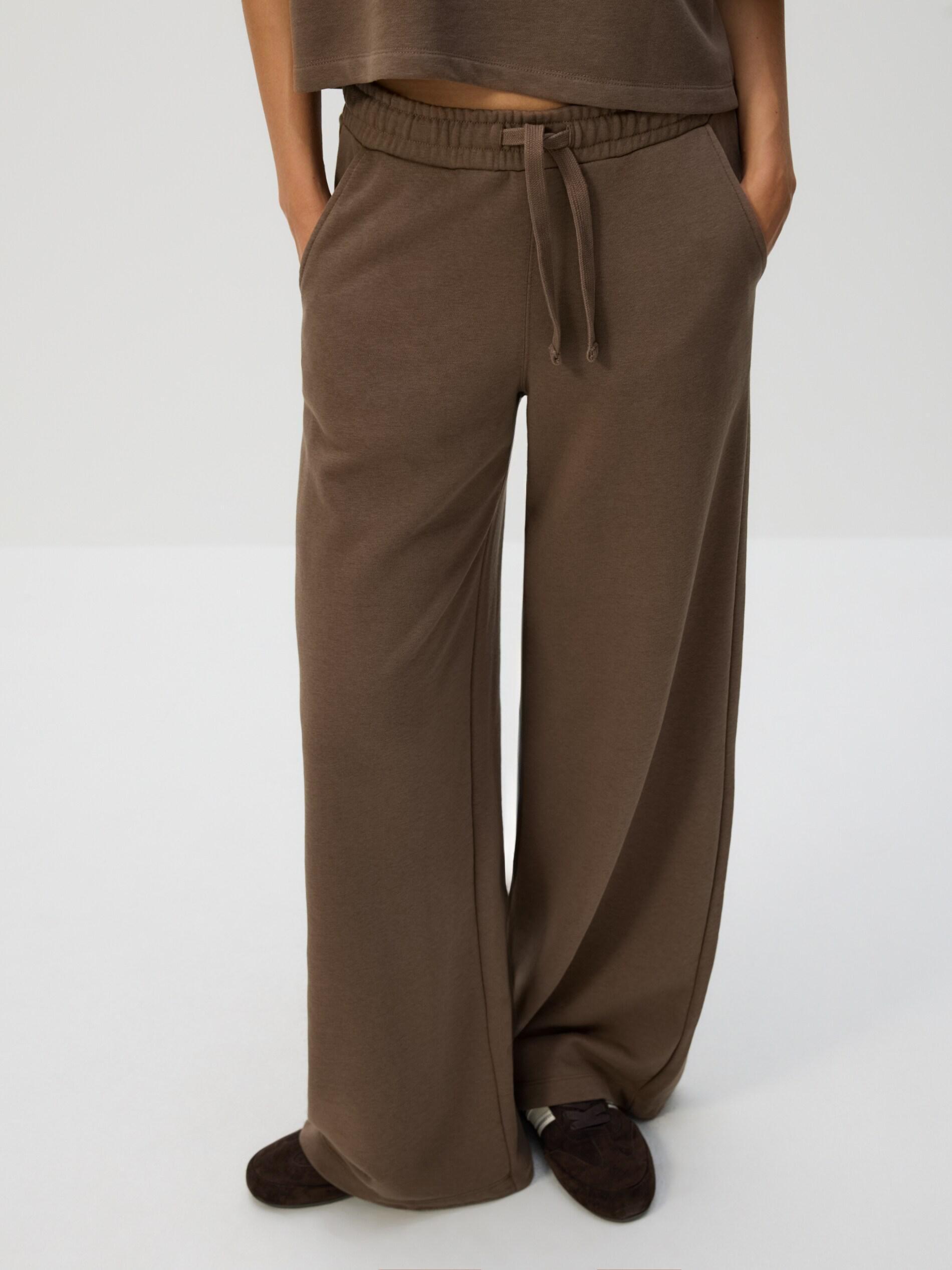 Coffee Cotton Rich Sweatpants, Brown, medium