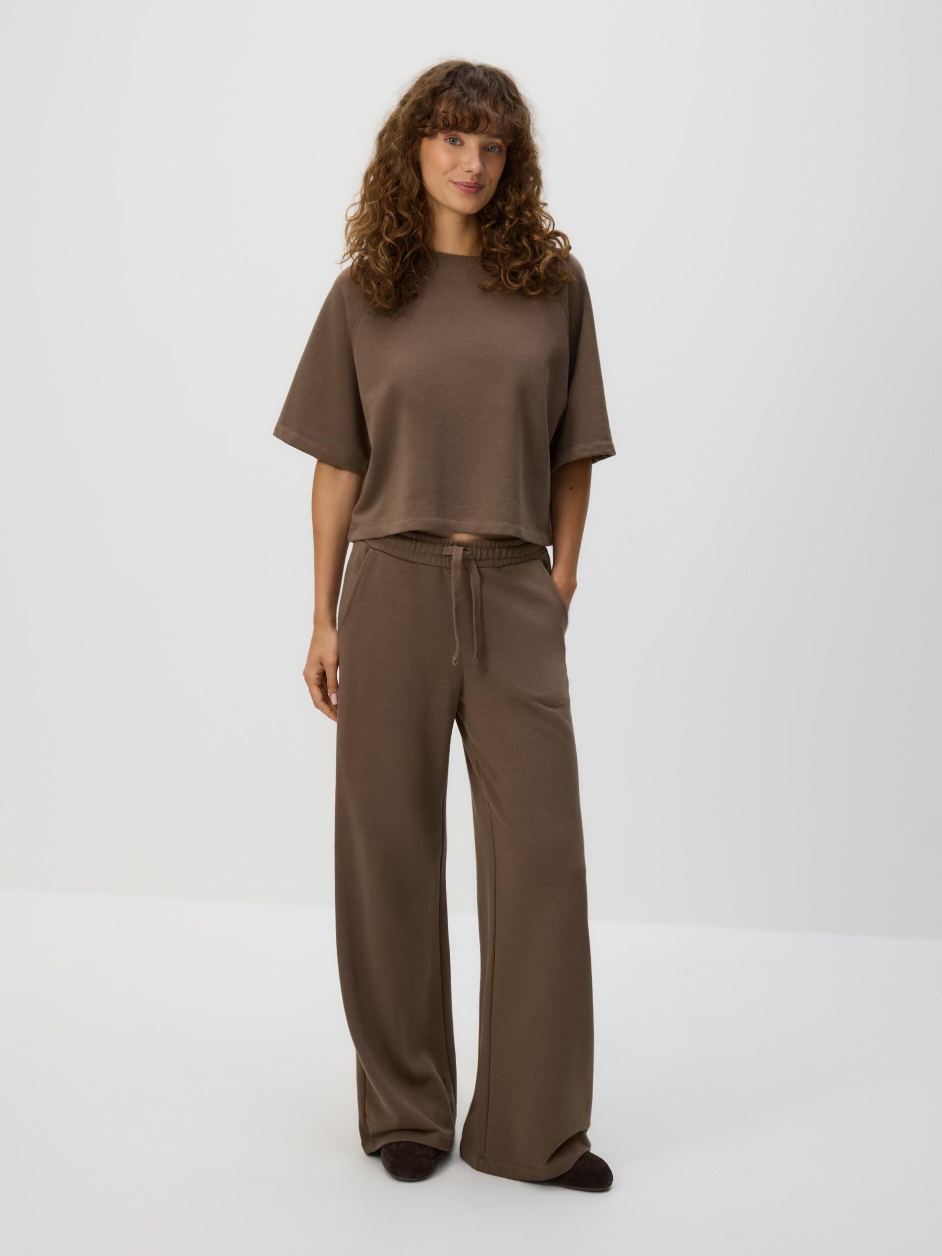 Coffee Cotton Rich Sweatpants, Brown, large image number 1