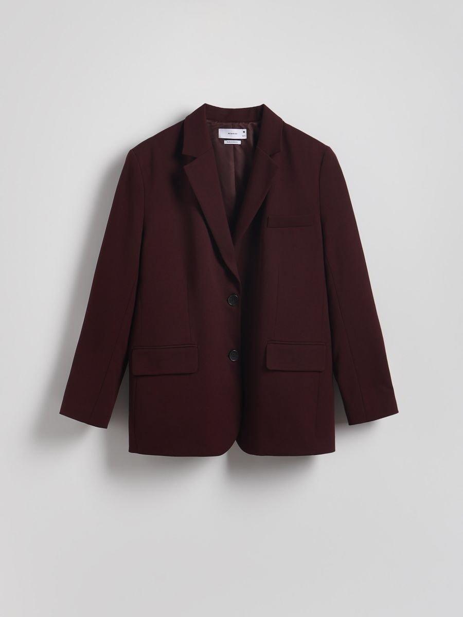 Black Single-Breasted Oversized Blazer, , large image number 4