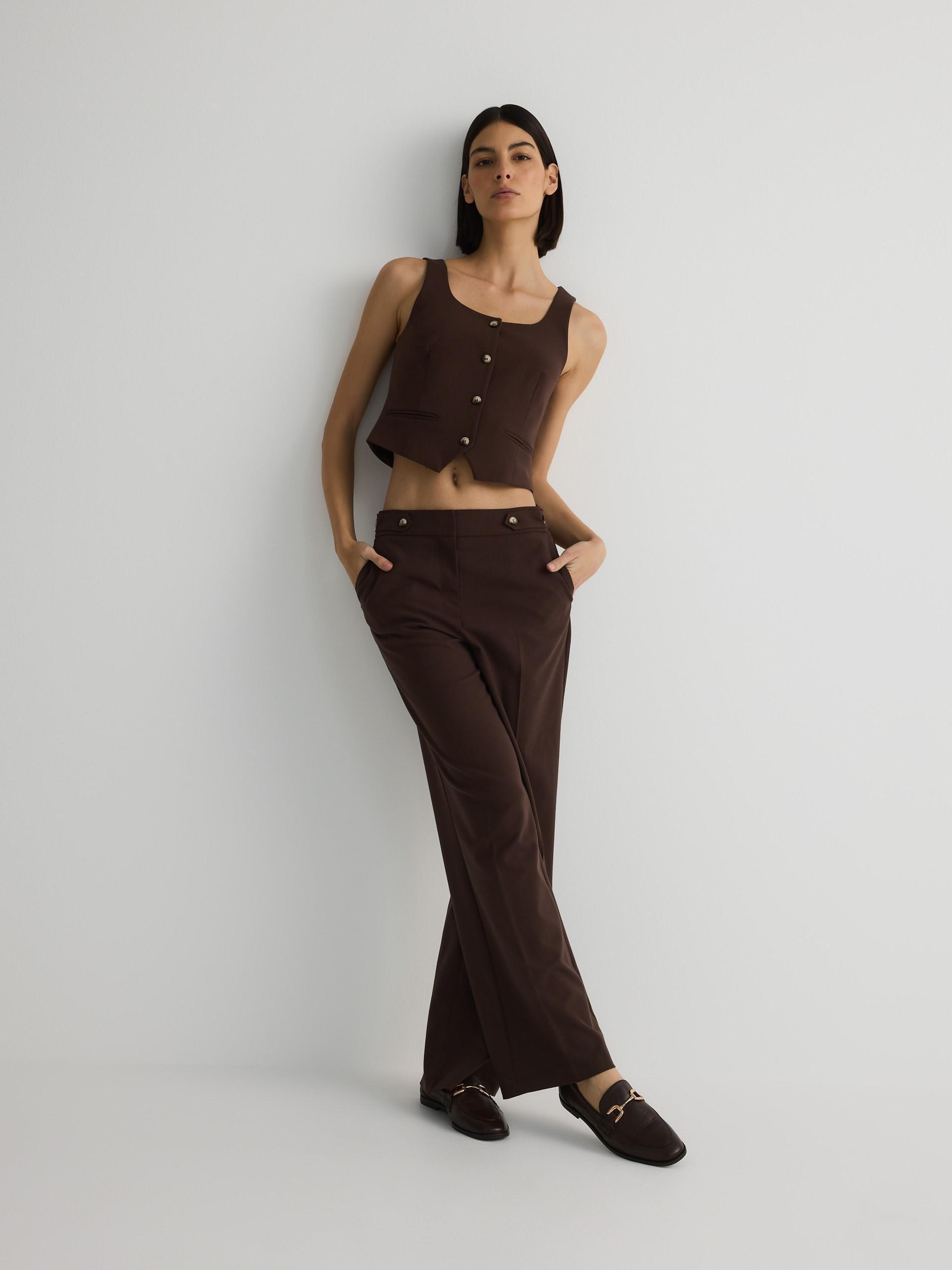 Brown Classic Vest, , large image number 1