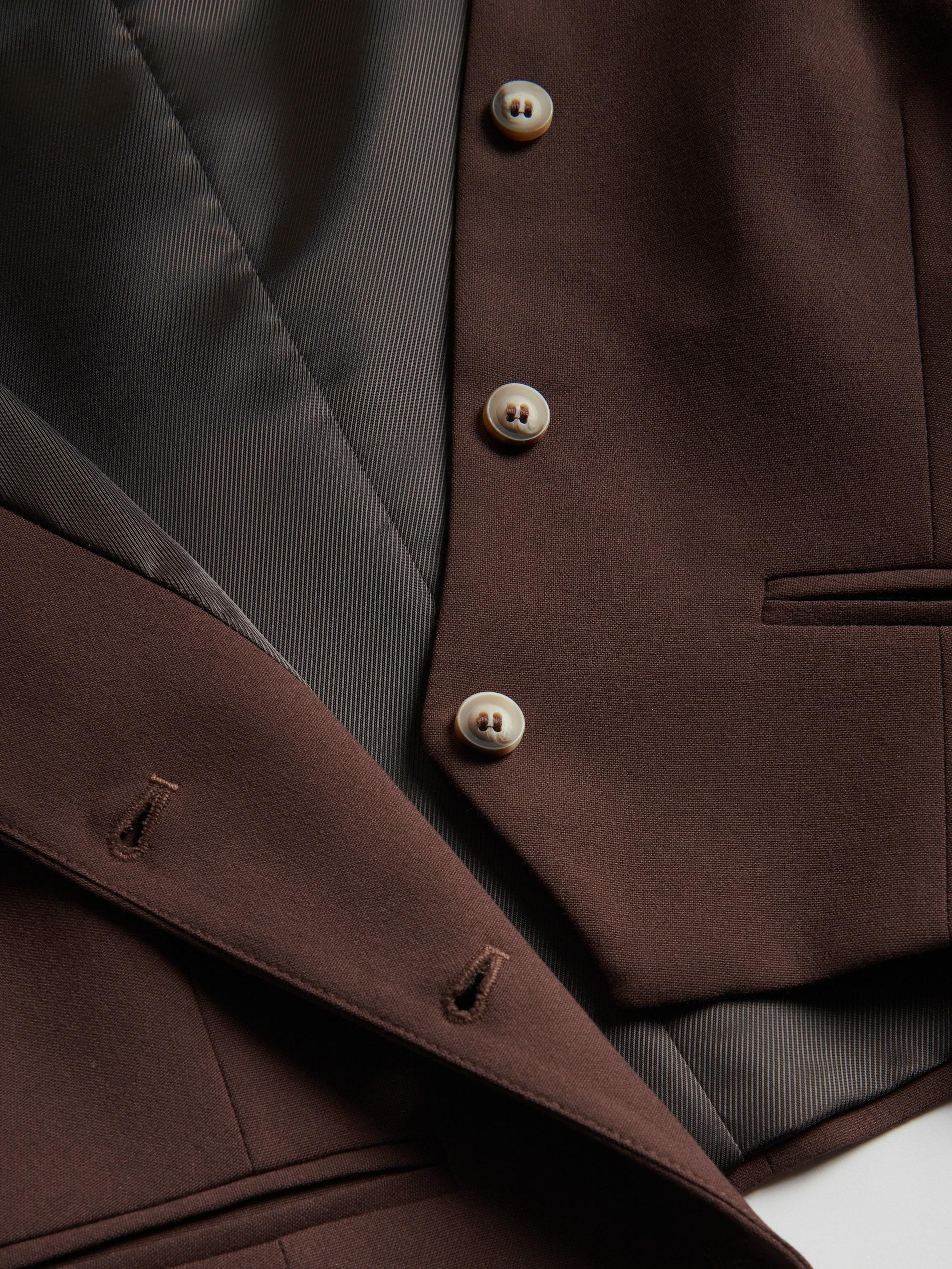 Brown Classic Vest, , large image number 1