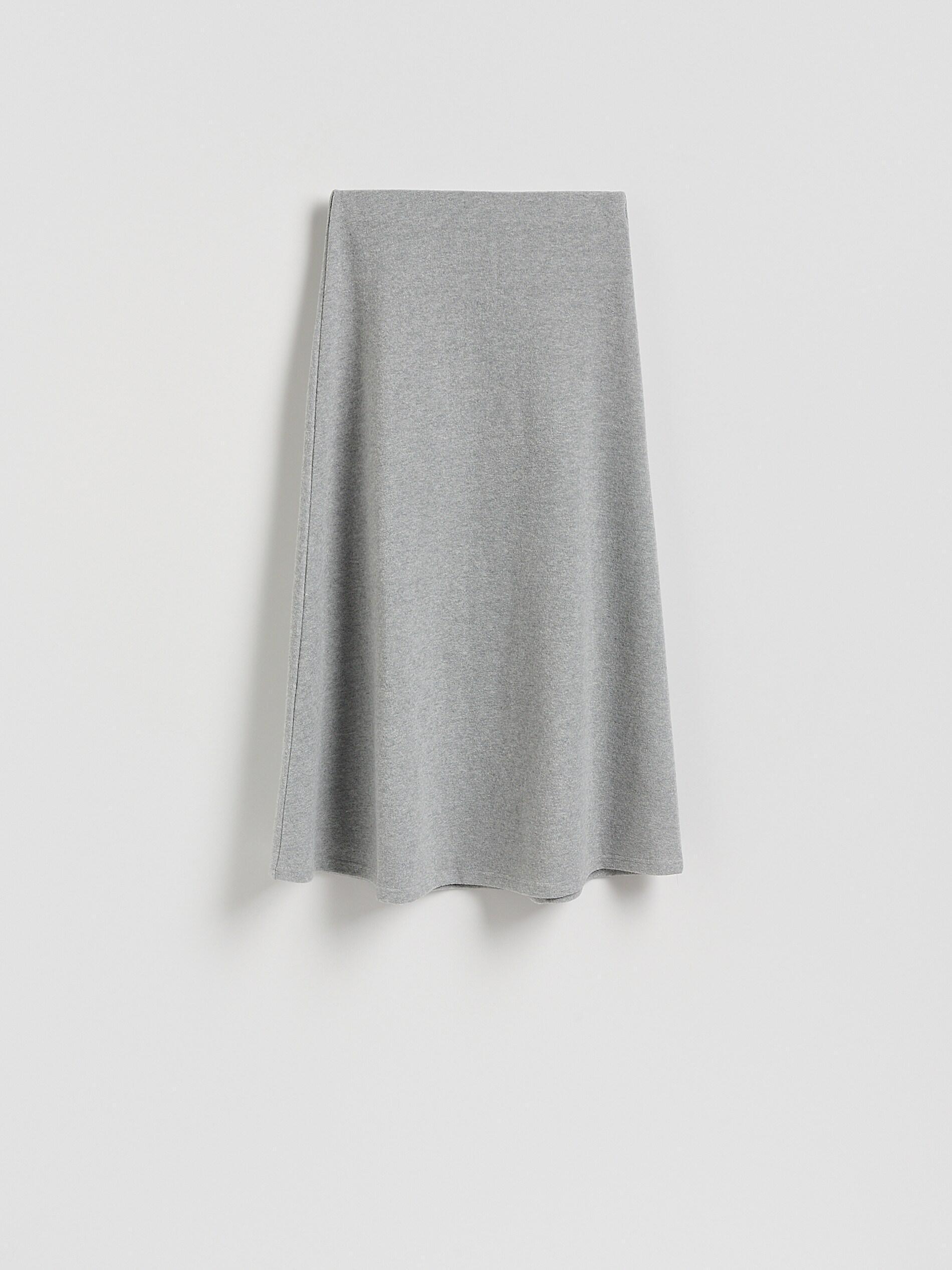 Grey Jersey Maxi Skirt, Grey, large image number 4