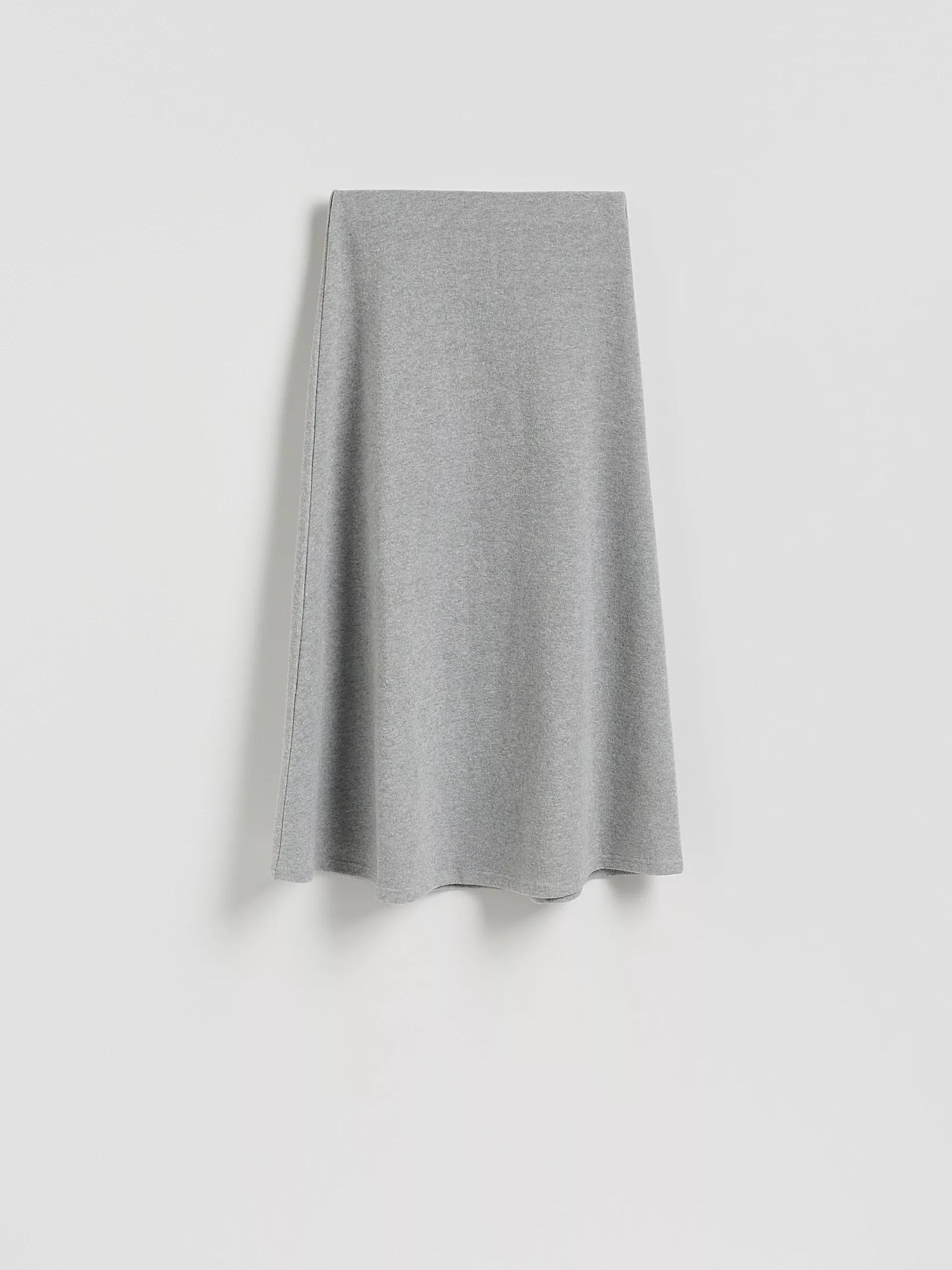 Grey Jersey Maxi Skirt, Grey, large image number 4