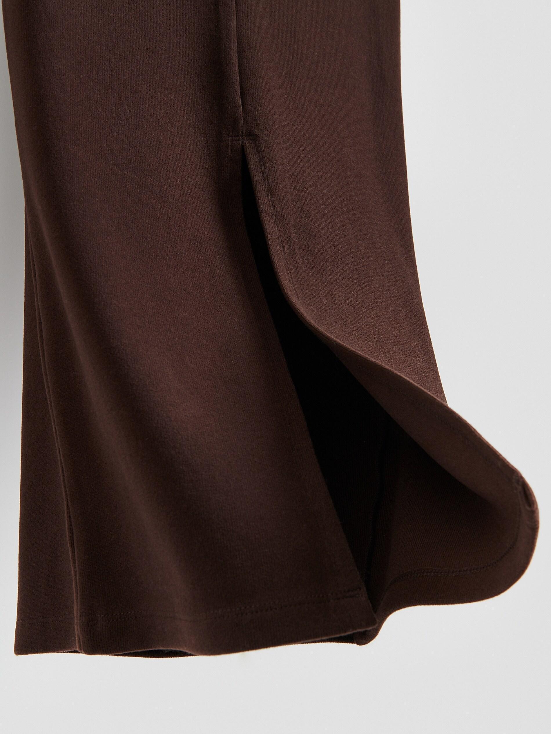 DARK BROWN Fitted midi skirt, Brown, large image number 5