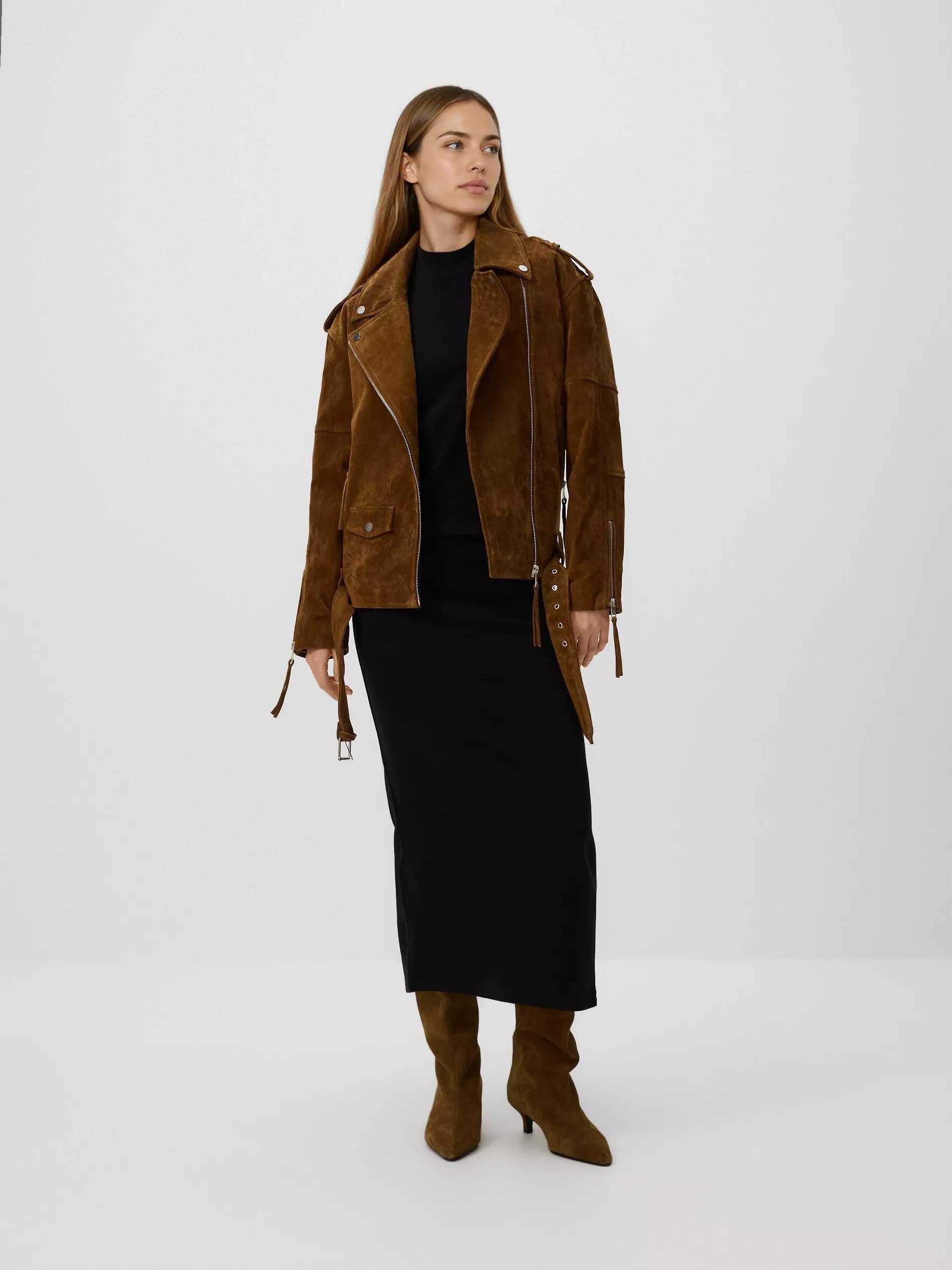 BLACK Fitted midi skirt, Black, large image number 0