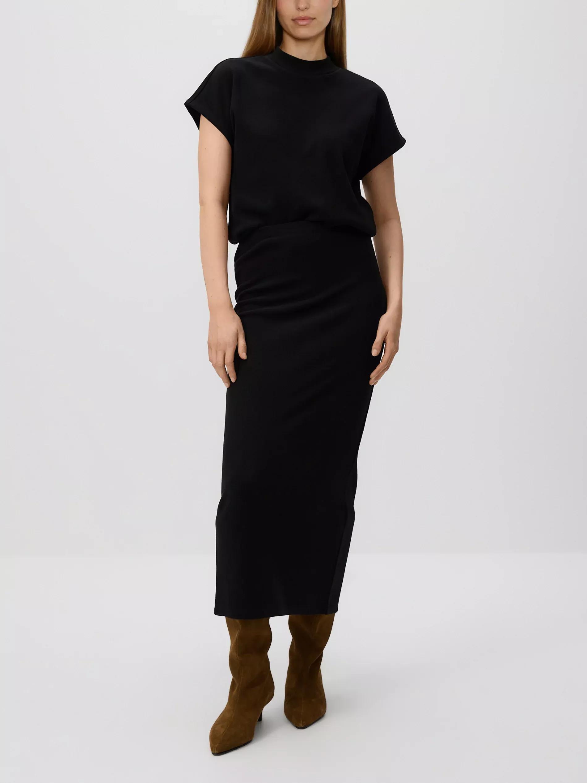 BLACK Fitted midi skirt, Black, large image number 2