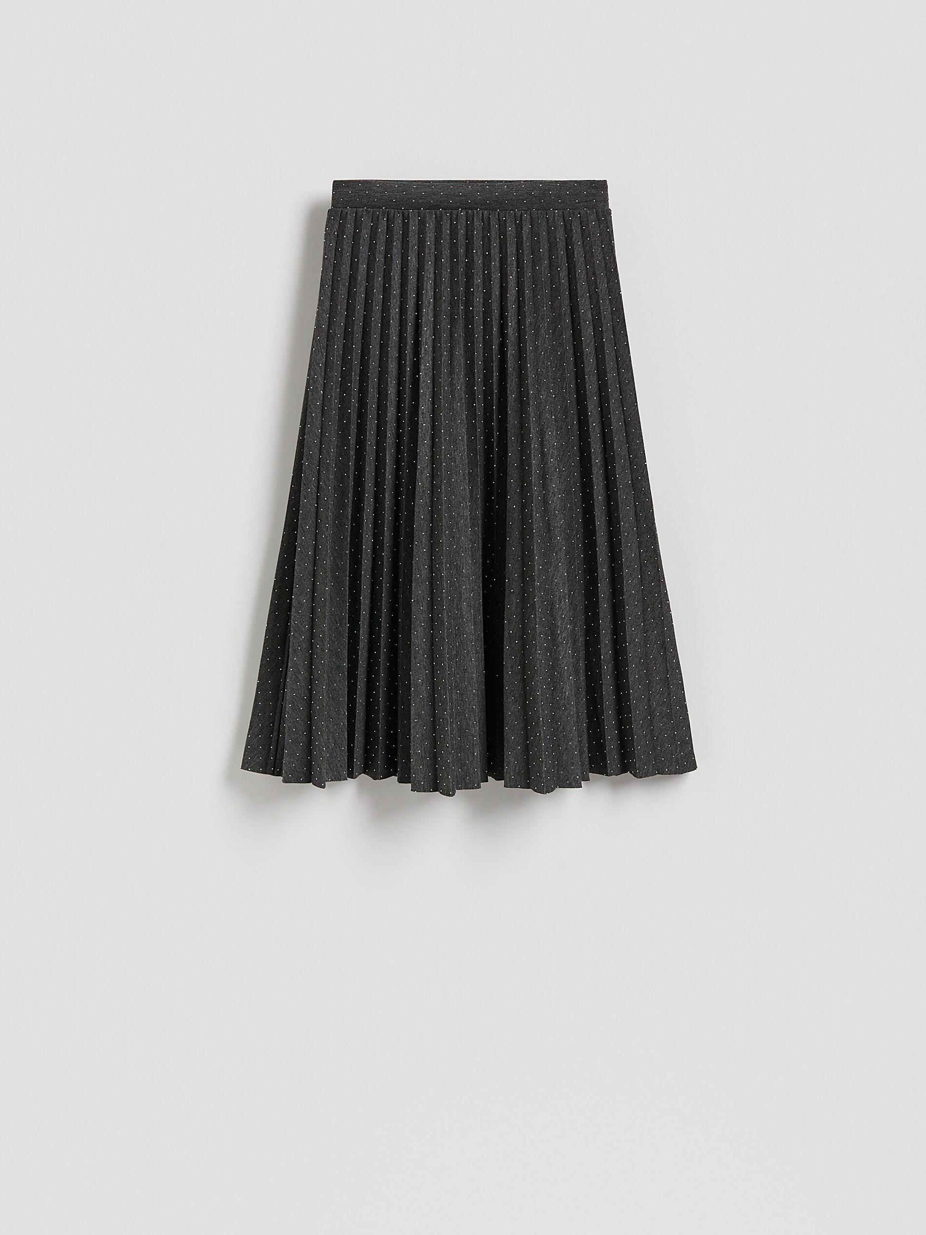 Grey Skirt With Applique, Grey, medium