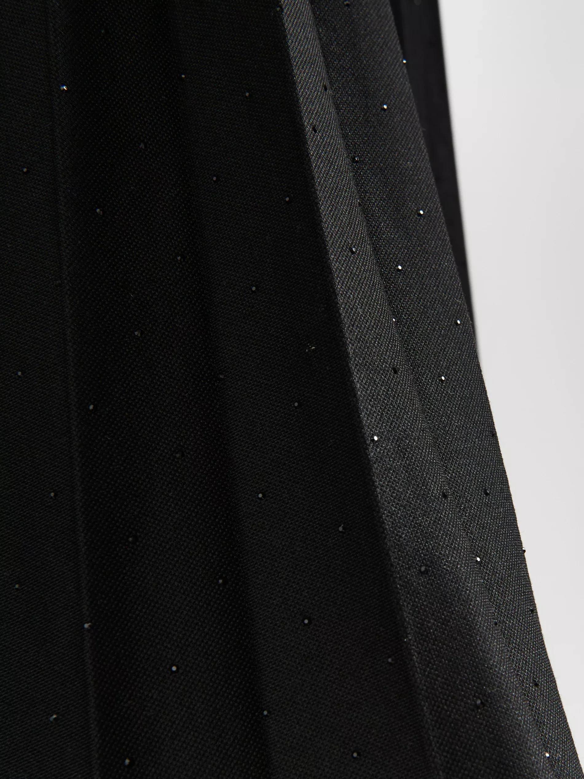 Black Skirt With Appliqu&oslash;&pound;&Acirc;&copy;, Black, large image number 5