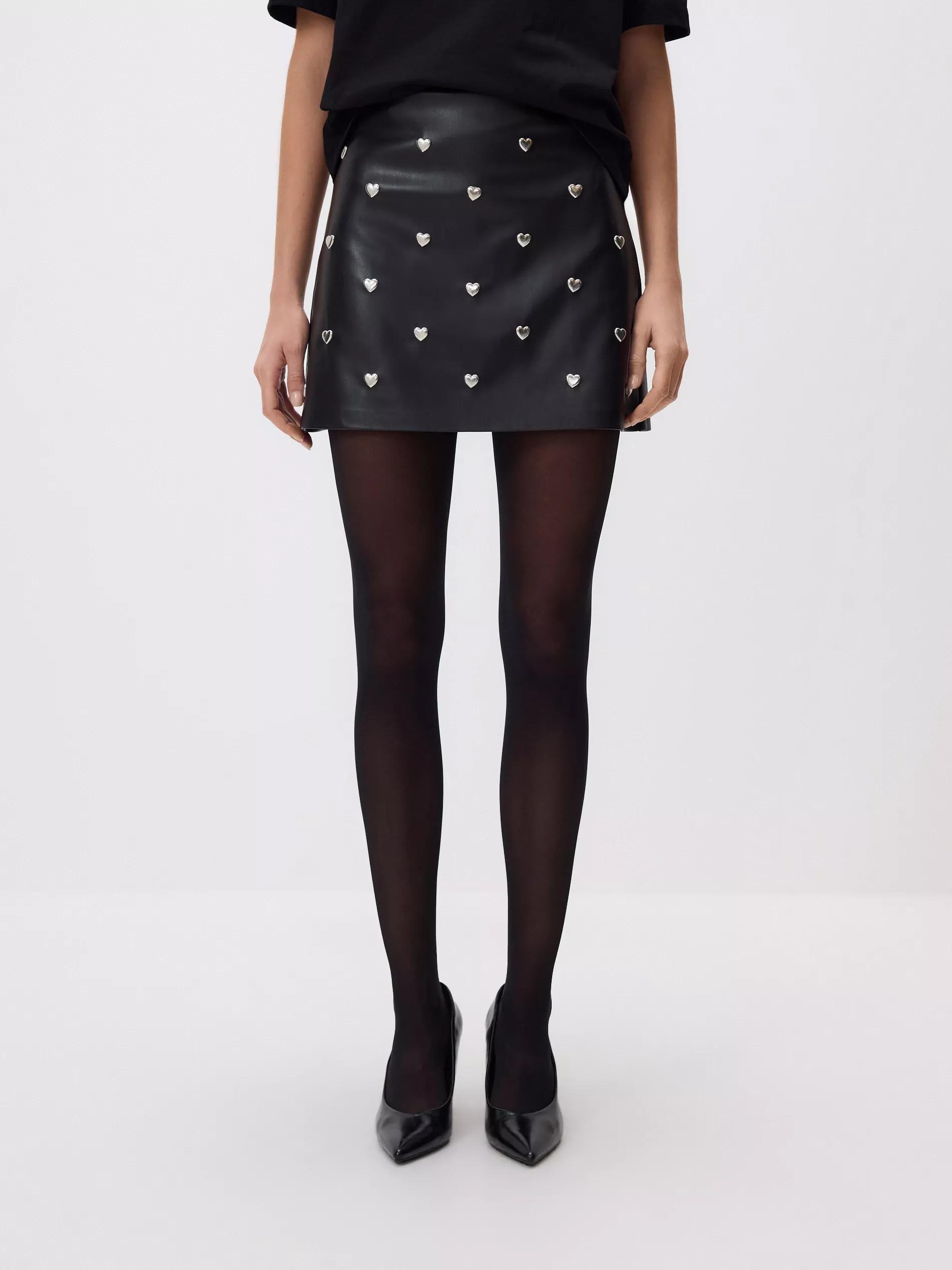 Black Skirt, Black, medium