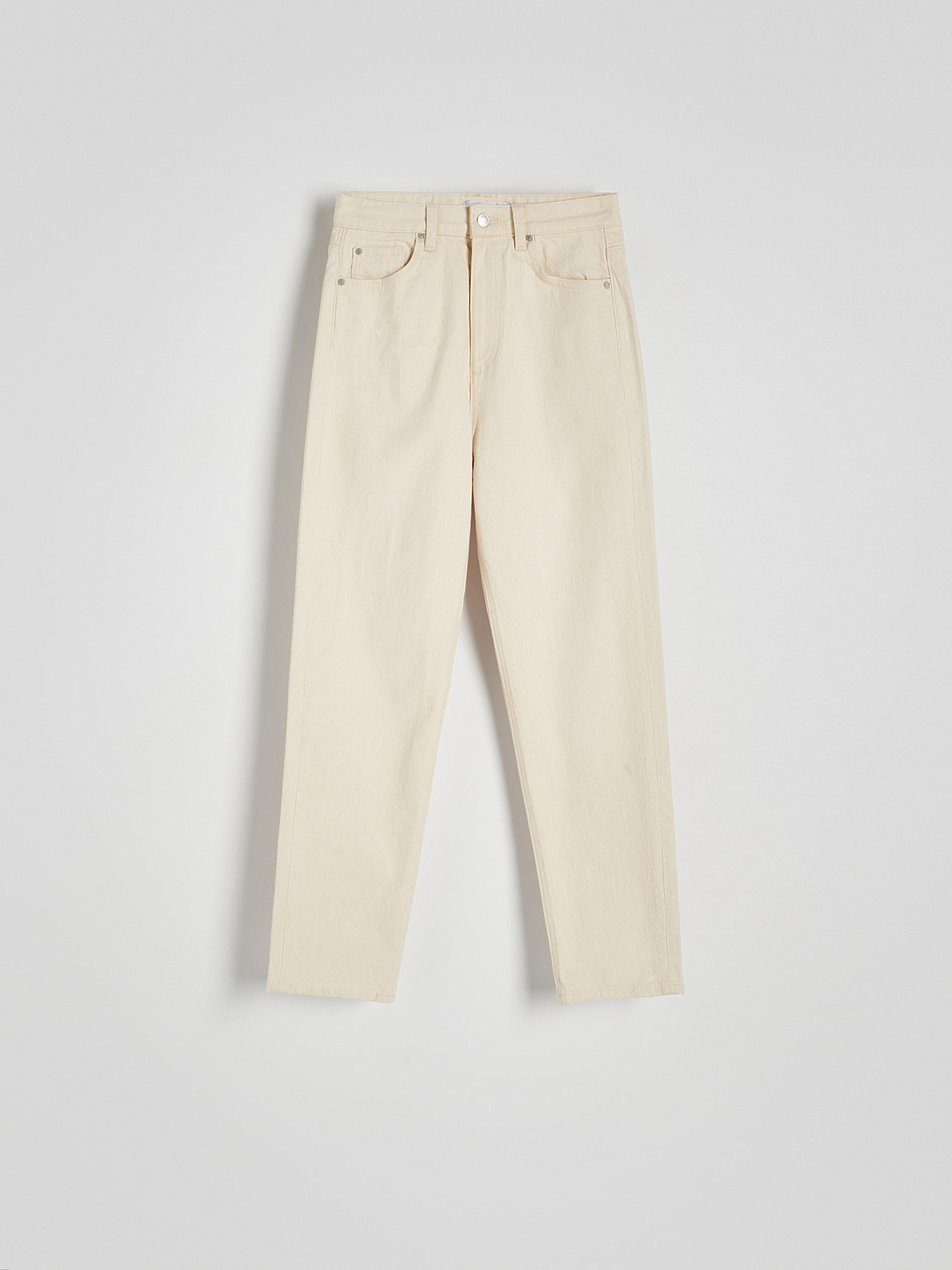 Beige Jeans Trousers, , large image number 3
