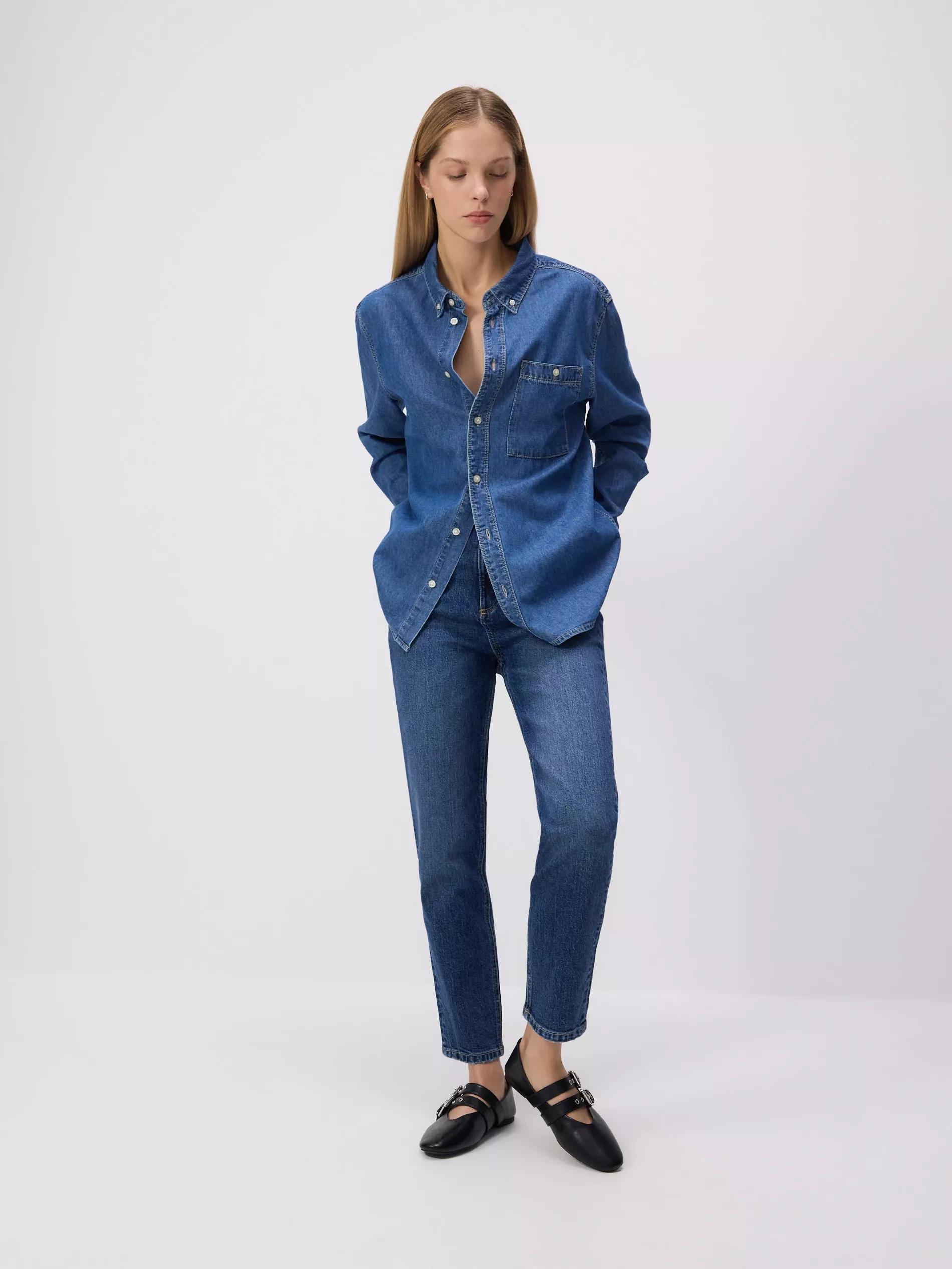 Navy Jeans Trousers, , large image number 1
