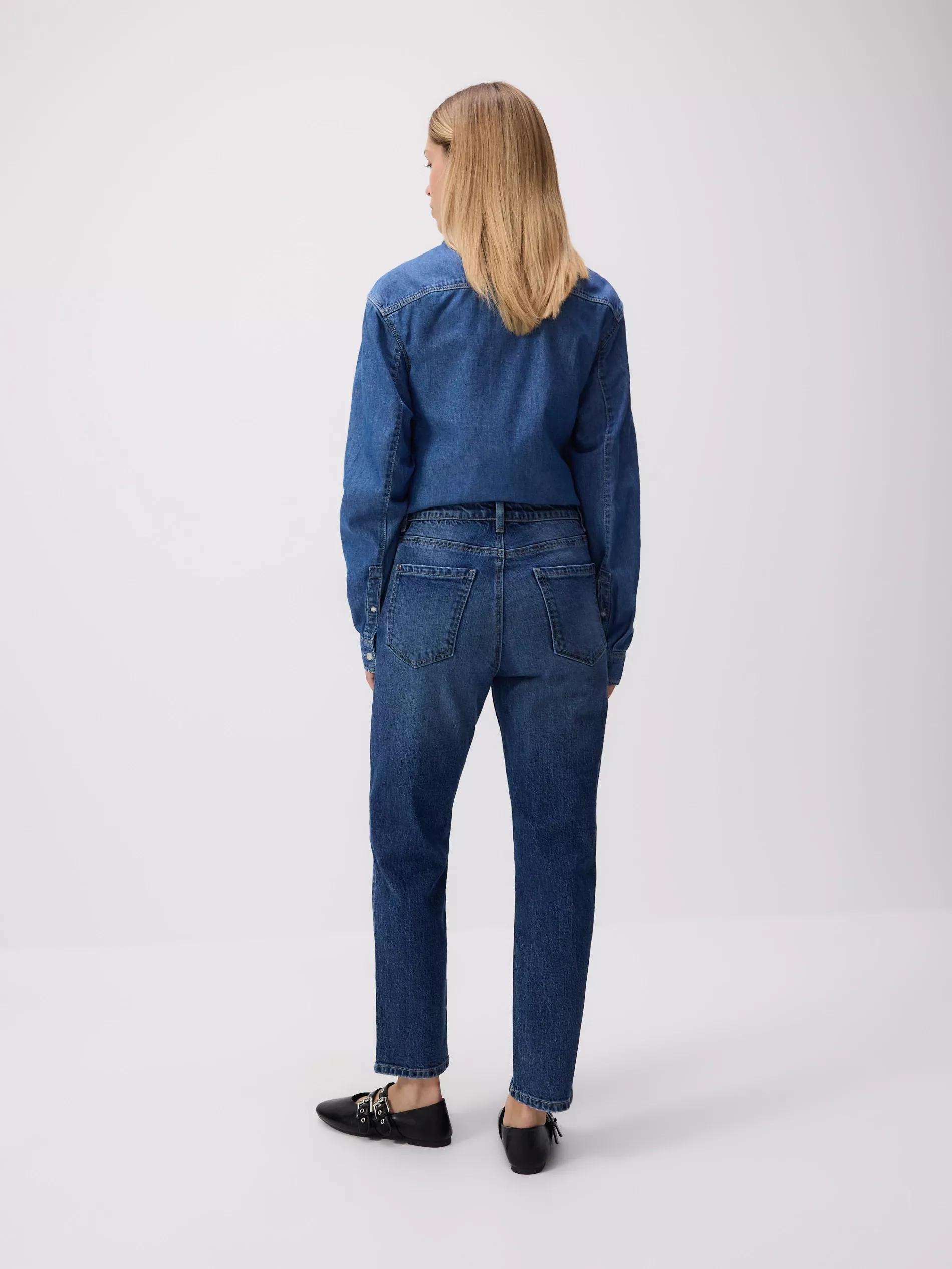 Navy Jeans Trousers, , large image number 5