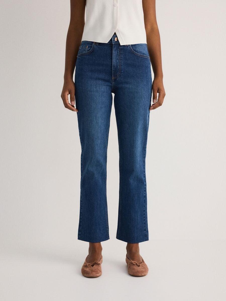 Navy Jeans Trousers, Navy, medium