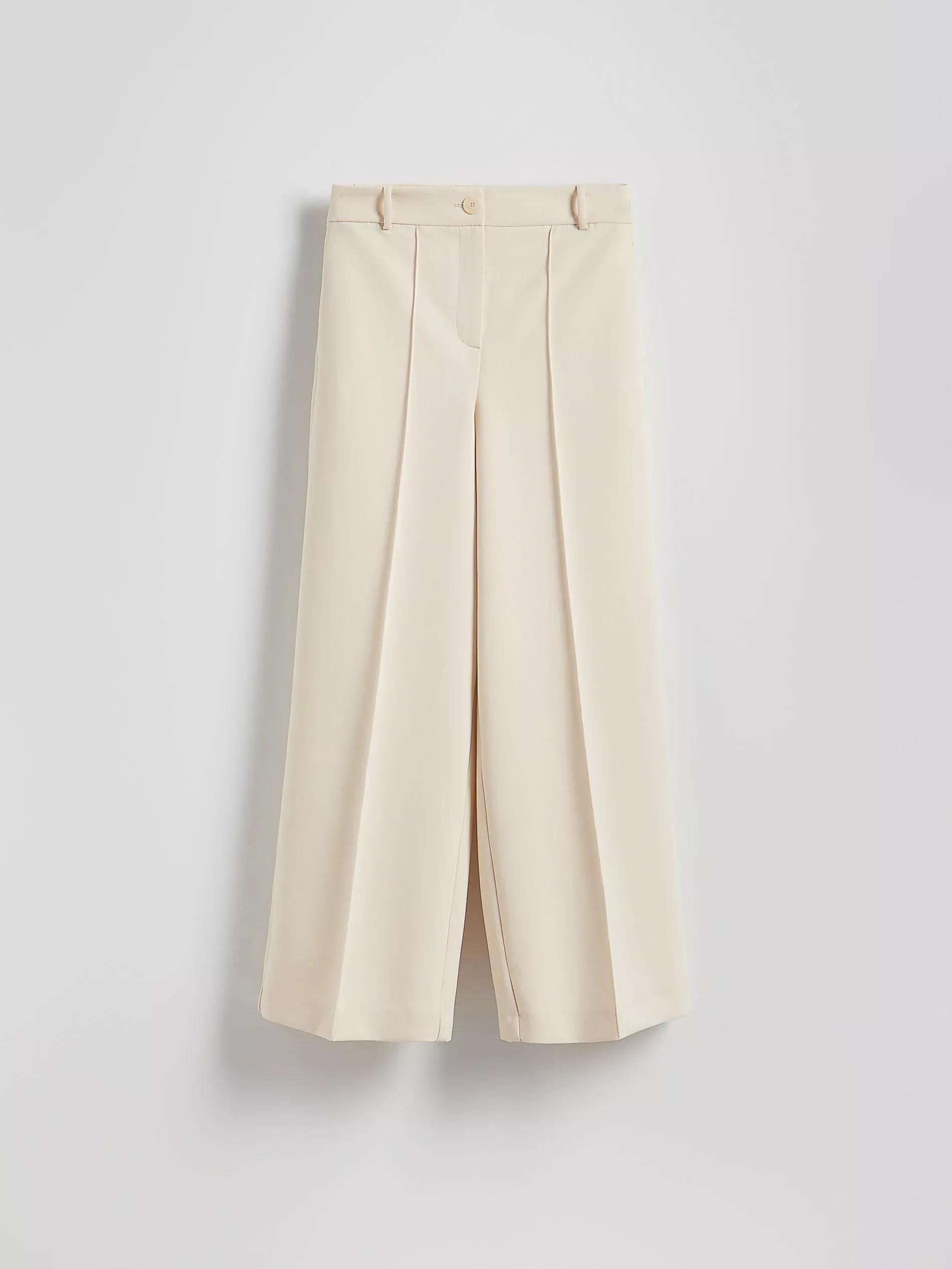 Cream Trousers With Crease, , large image number 2